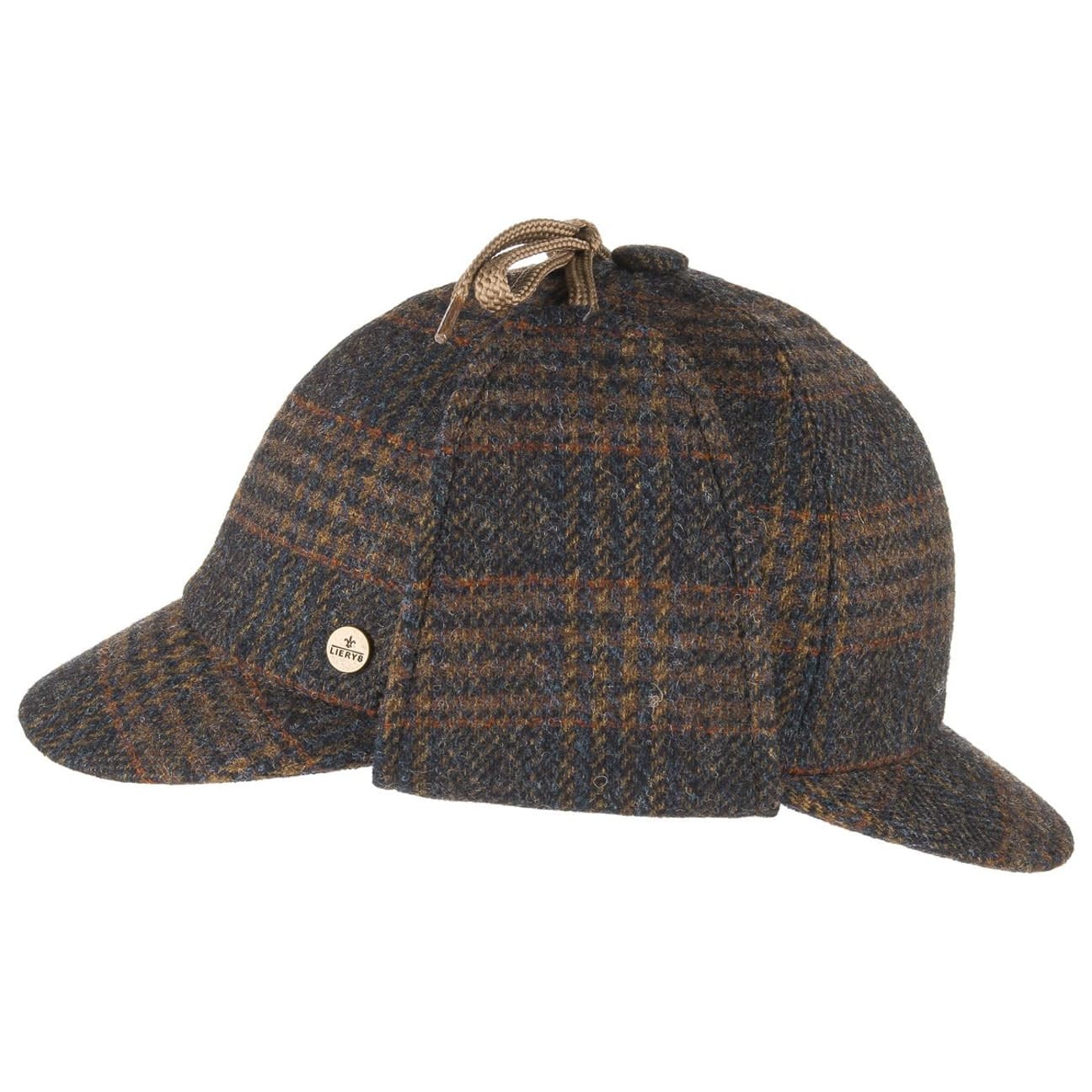 Classic Deerstalker Cap by Lierys Col. anthracite, Size 56 cm
