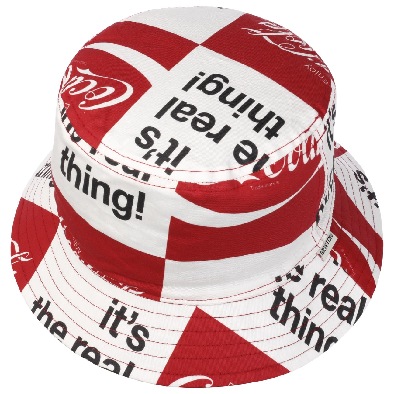 Coke Symbol It's A Real Thing Reversible Bucket Hat