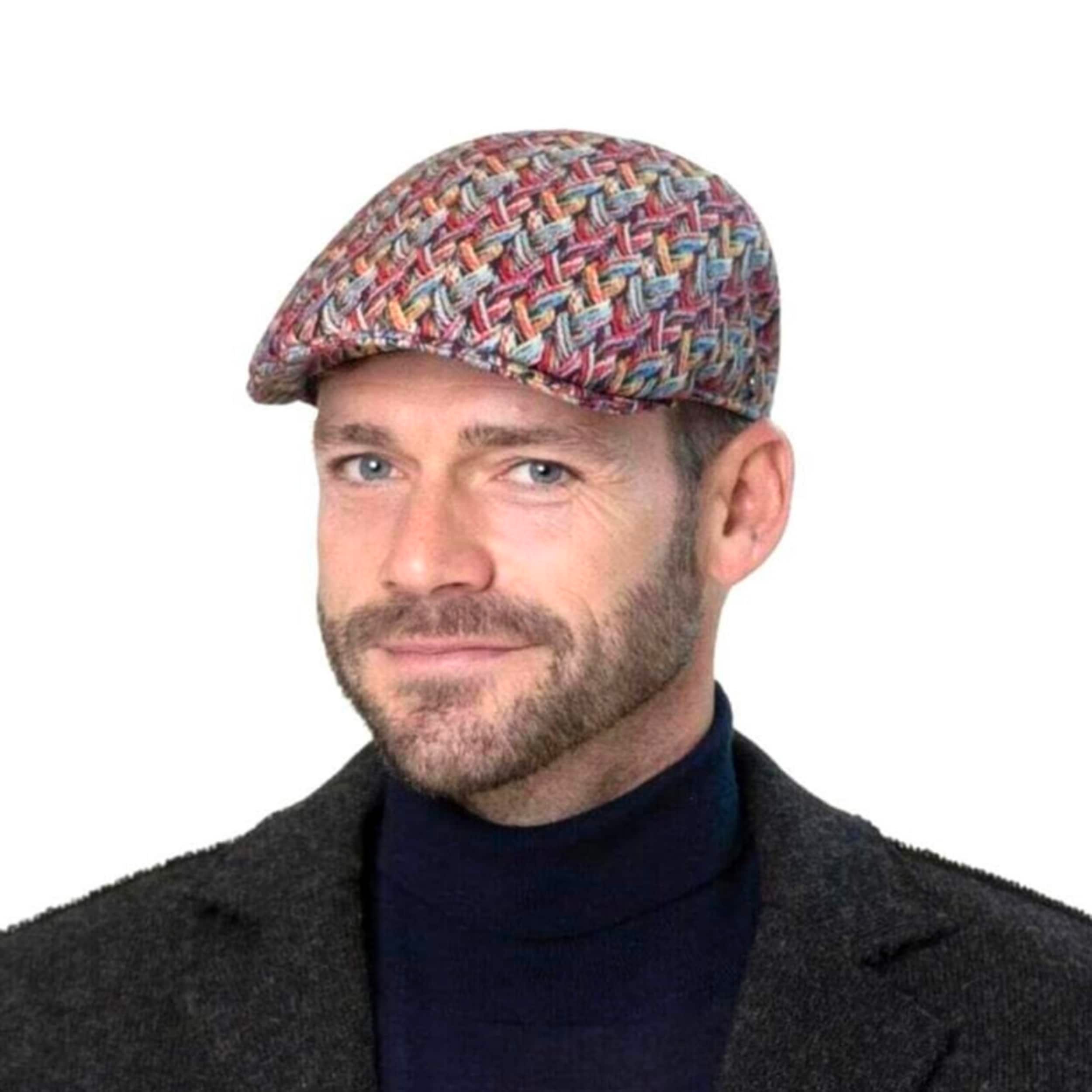 Colour Cable Knit Flat Cap by Lierys - £76.95