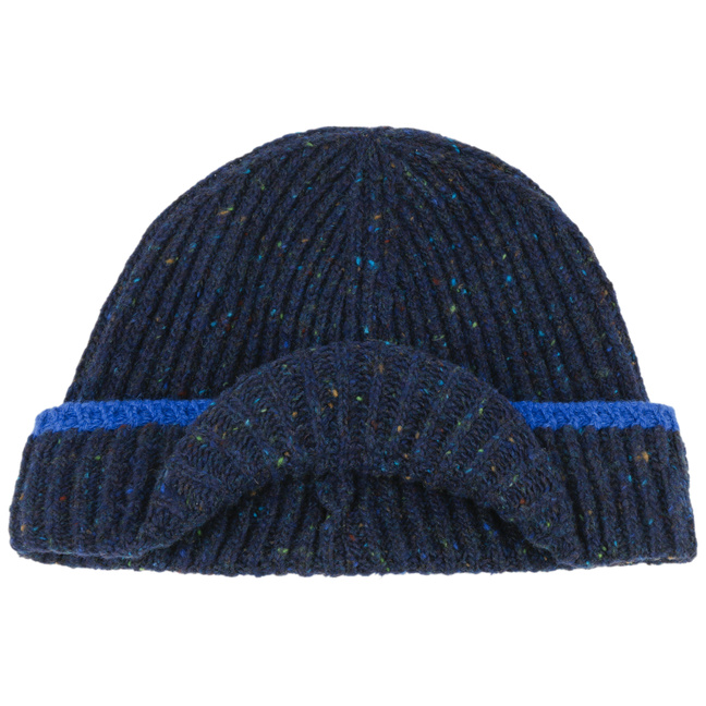 Mens beanie hat with peak discount