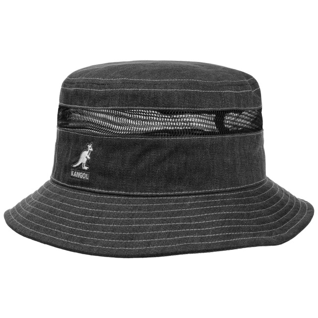 Distressed Cotton Mesh Bucket Cloth Hat by Kangol - 71,95 £