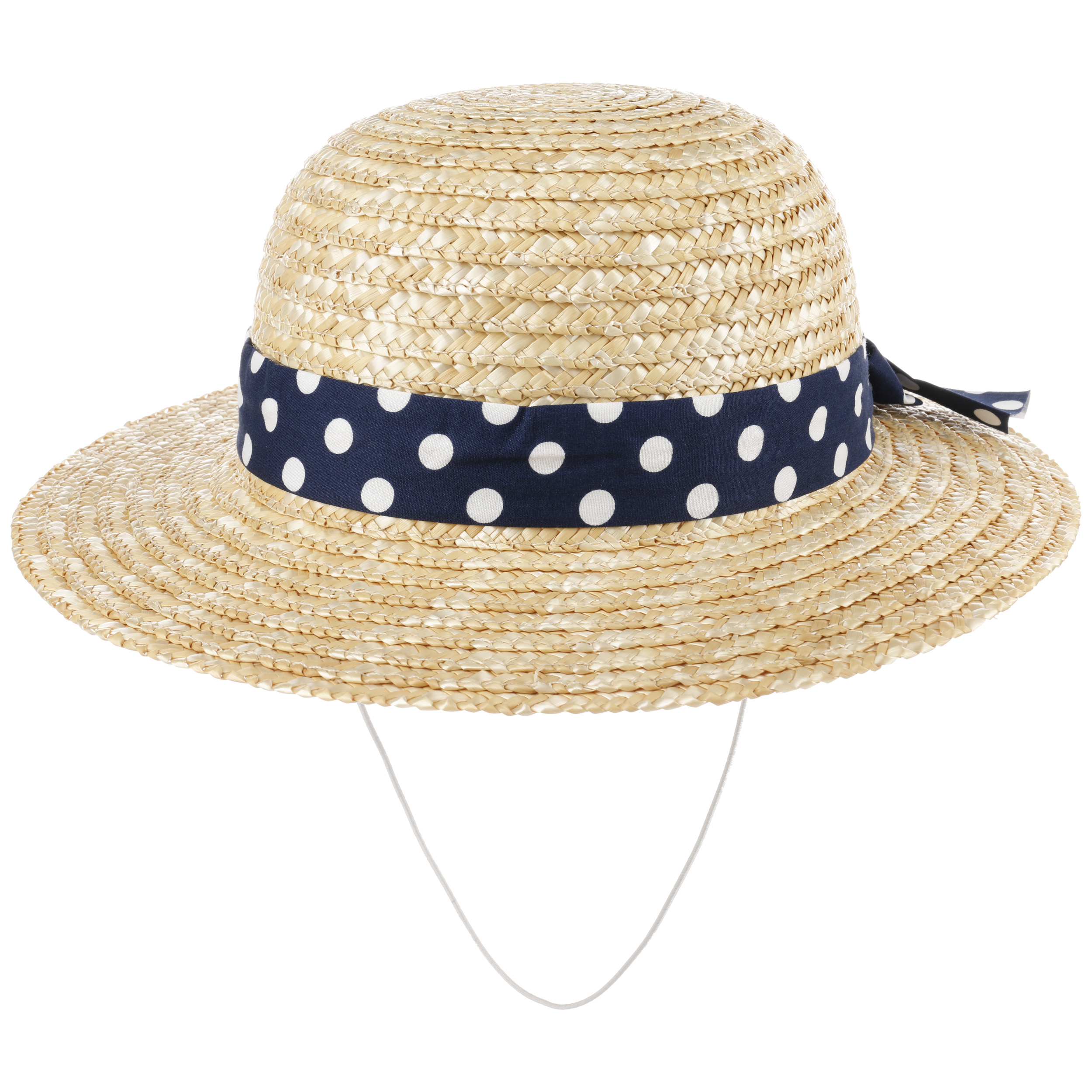 Dotted Band Girls Straw Hat by maximo 17.95