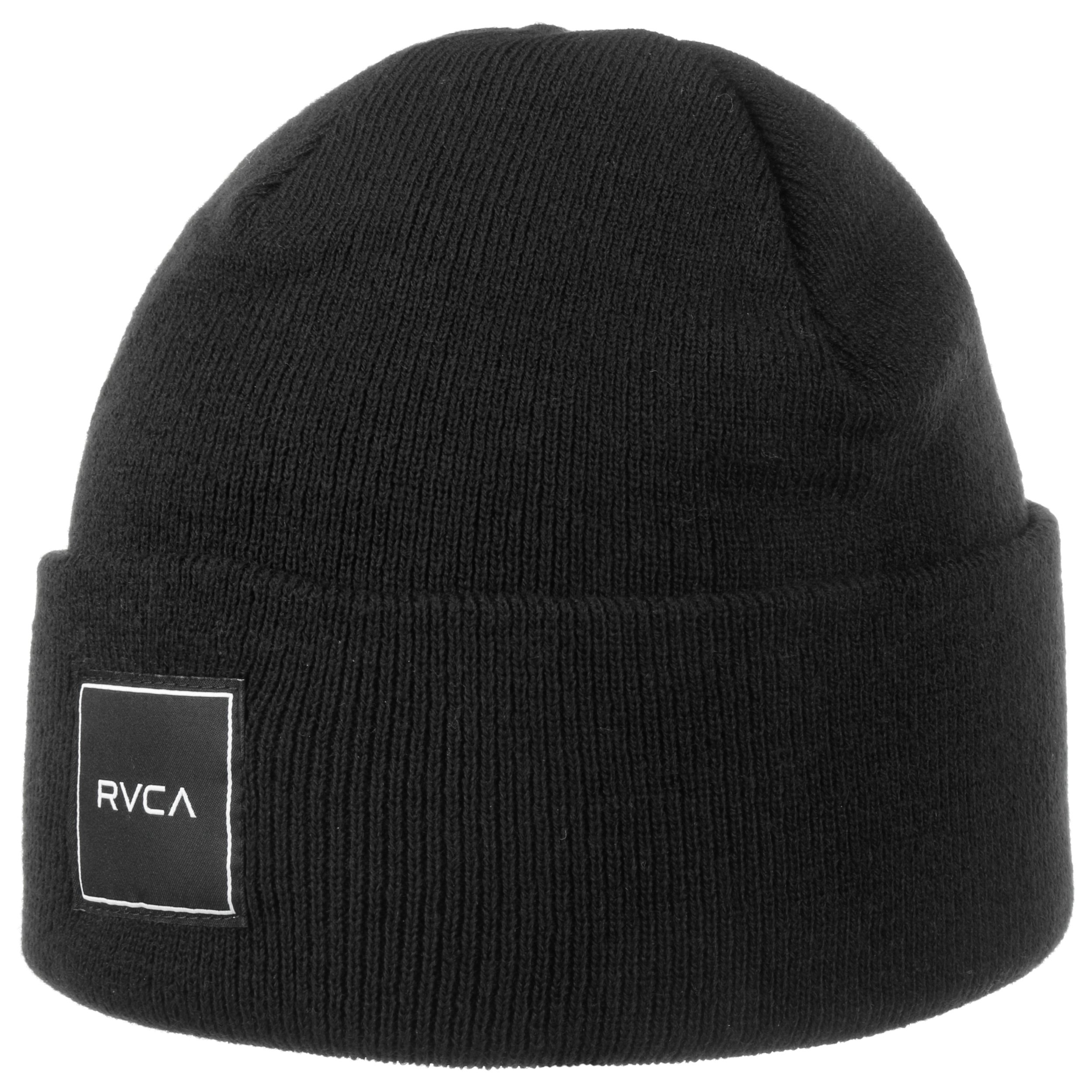RVCA Men's Dayshift Beanie III Hat - Rolled Cuff, Clamp Label, Casual Fit