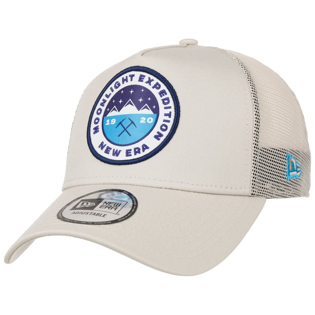 New Era 9Forty A-Frame Trucker Cap - Explorer Patch - Stone