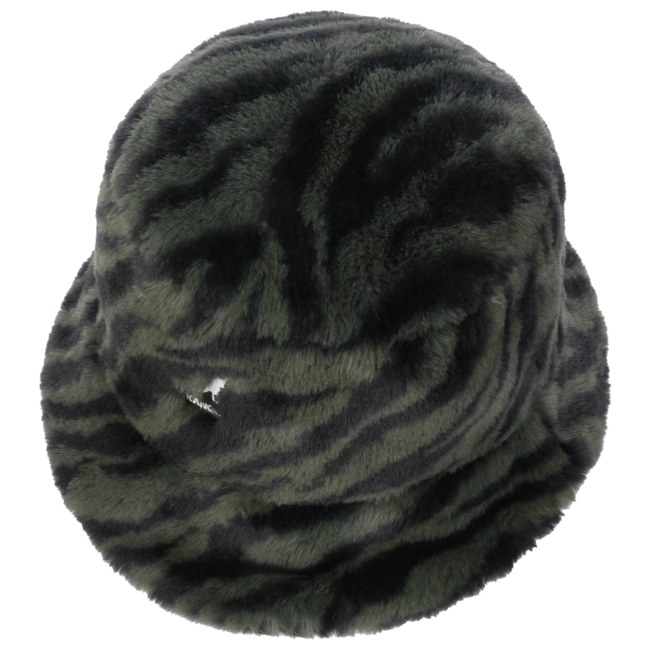 Faux Fur Zebra Bucket Cloth Hat by Kangol