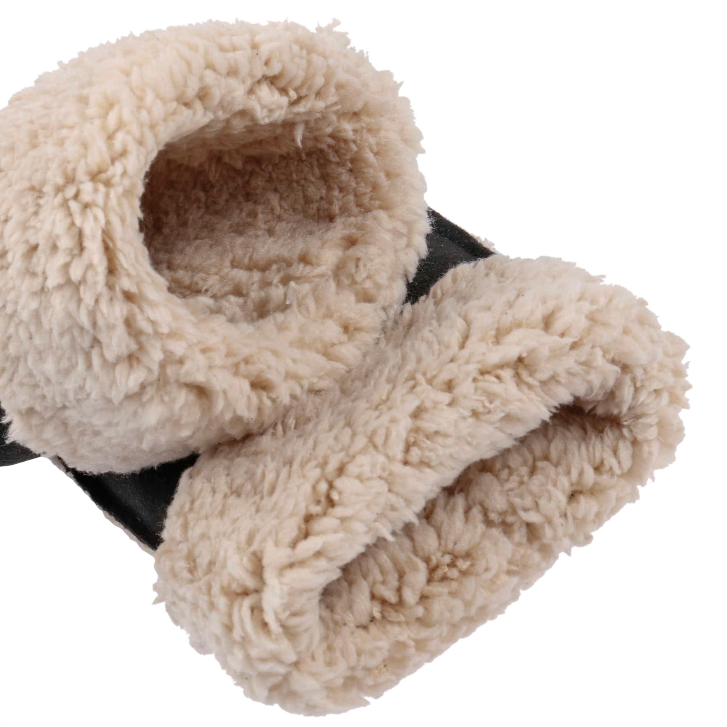 Faux Leather Mitten Gloves