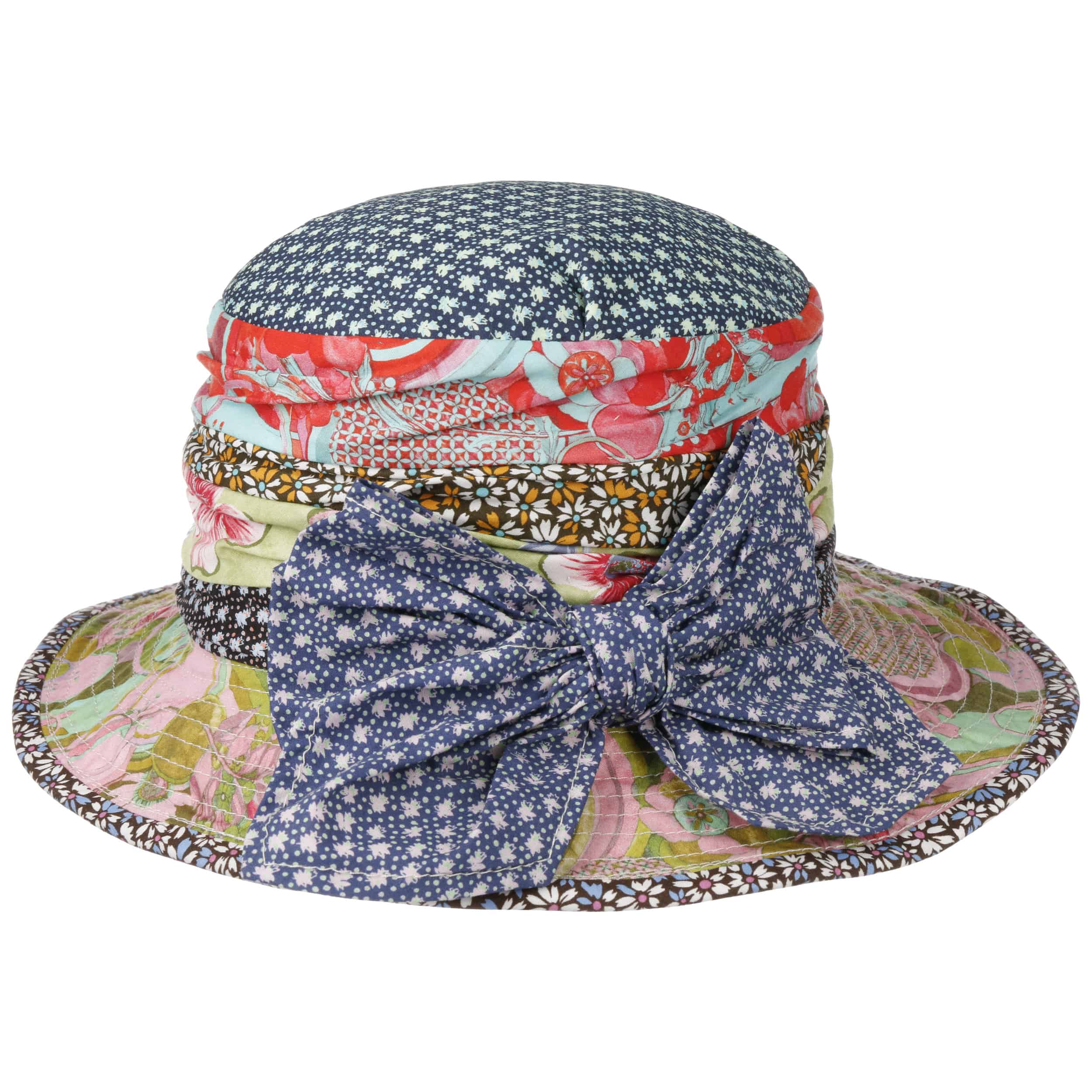 Floral Design Womens Floral Bucket Hat Flowers Checks Women´s - Main Image
