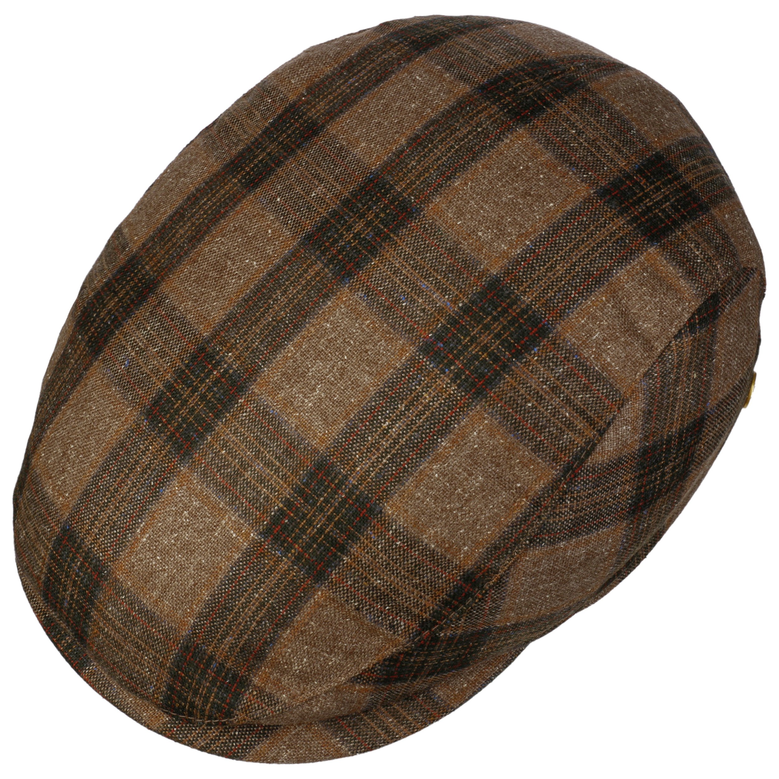 Frankie Silk Check Flat Cap by Mayser - £71.95
