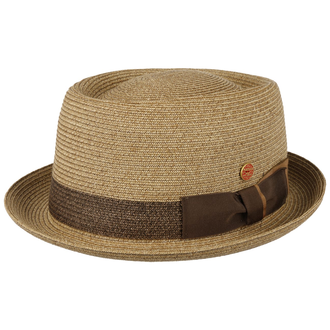 Gareth Classic Pork Pie Straw Hat by Mayser