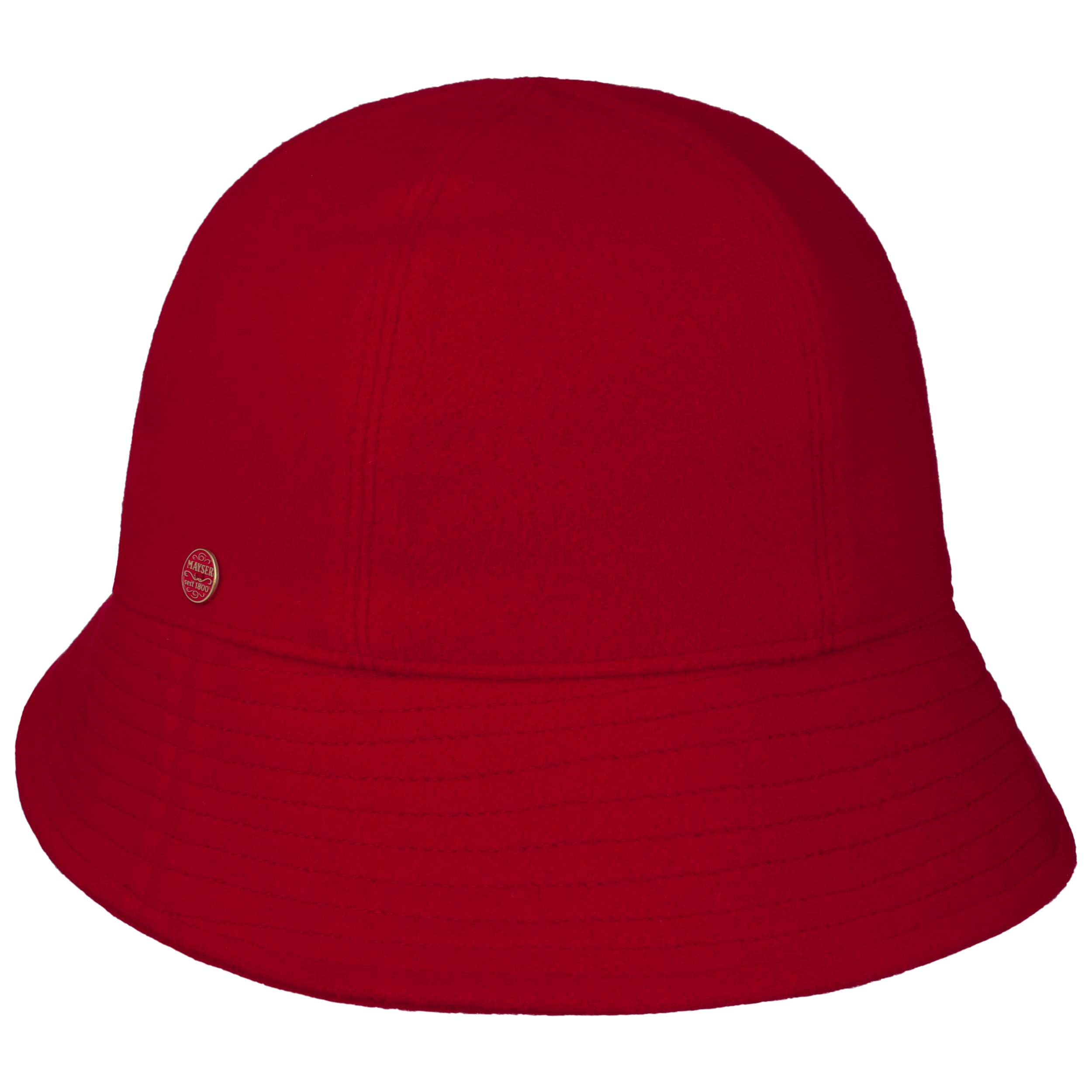 Gerda Pascal Asym Brim Wool Hat by Mayser - Red - Damen - Size: One Size
