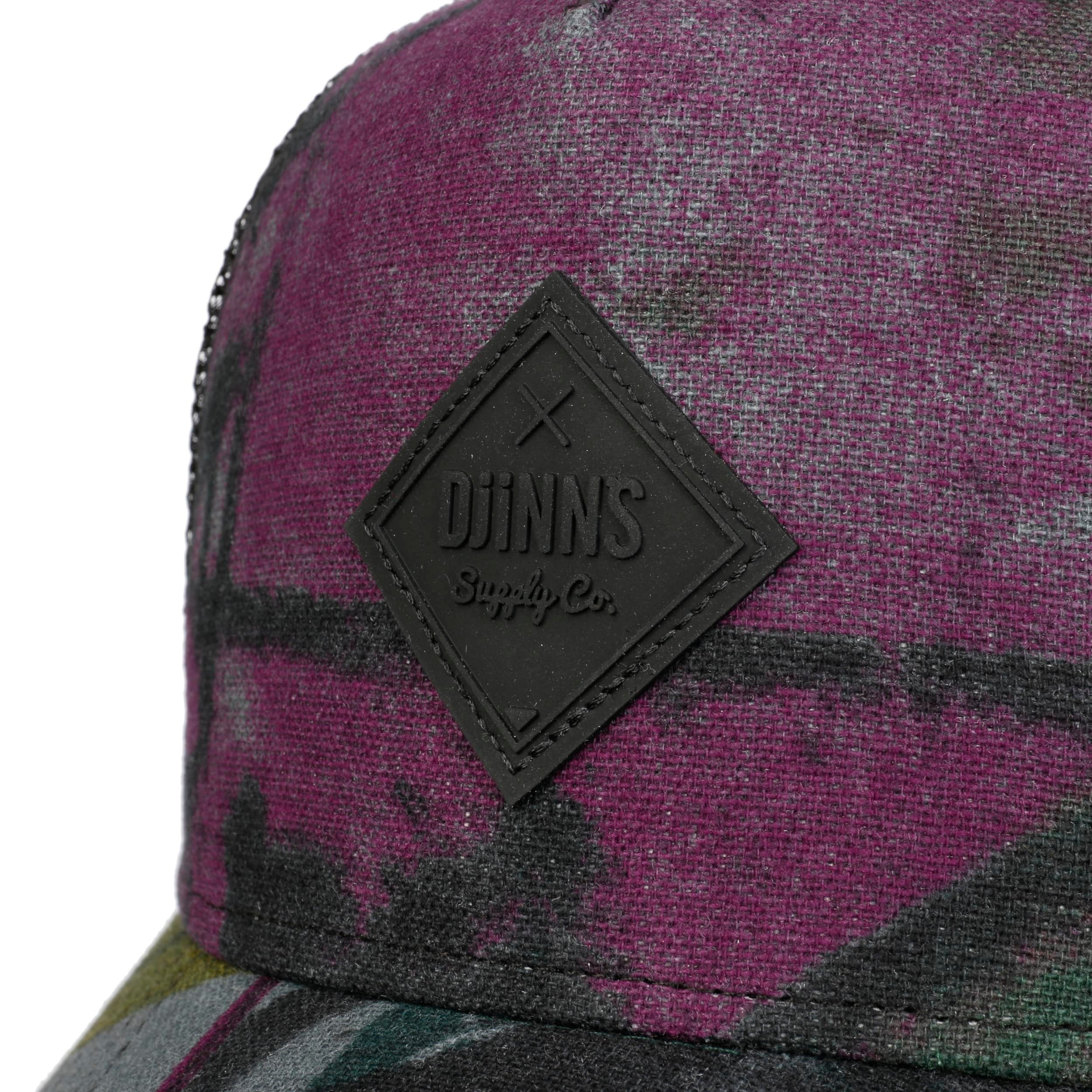 Casquette Djinns HFT Check Tweed - Basecap Snapback Homme/femme, Mélange Laine, Mesh