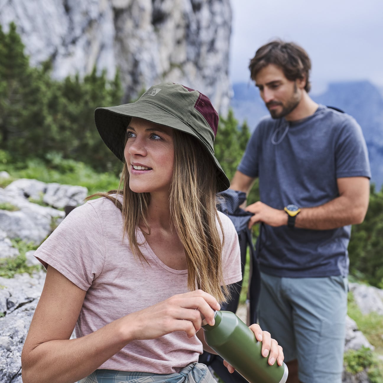 Hak Khaki Sun Bucket Cloth Hat by BUFF