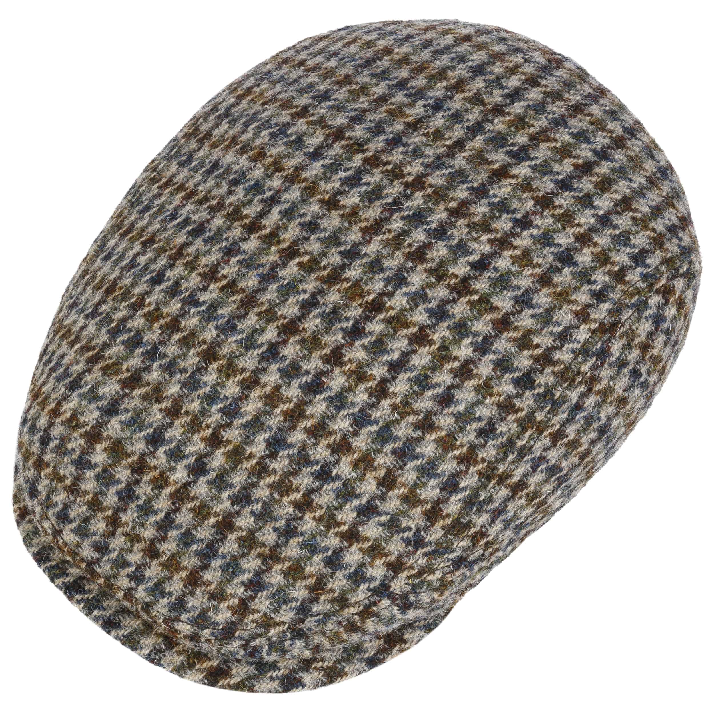 Harris Tweed Houndstooth Driver Cap by Stetson