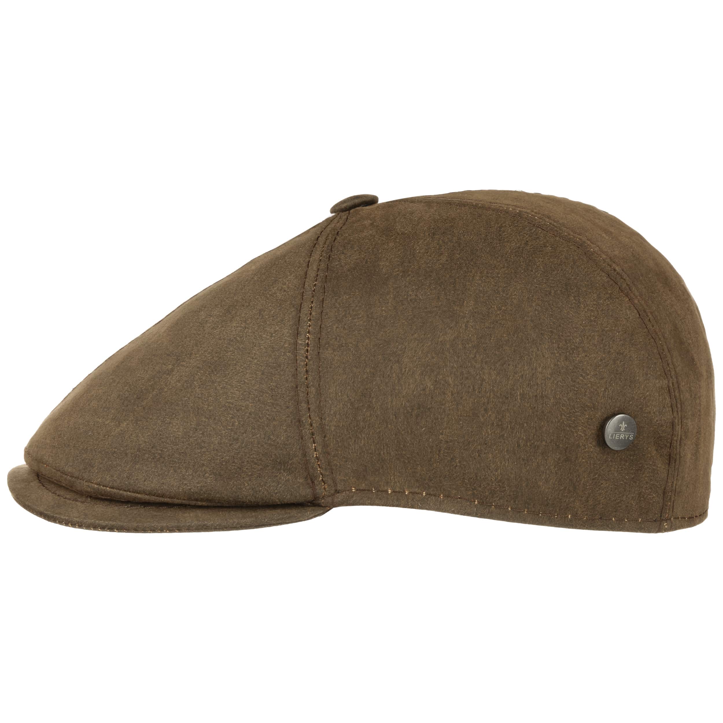 Haswell Waxed Cotton Flat Cap by Lierys > Shop Hats, Beanies & Caps online