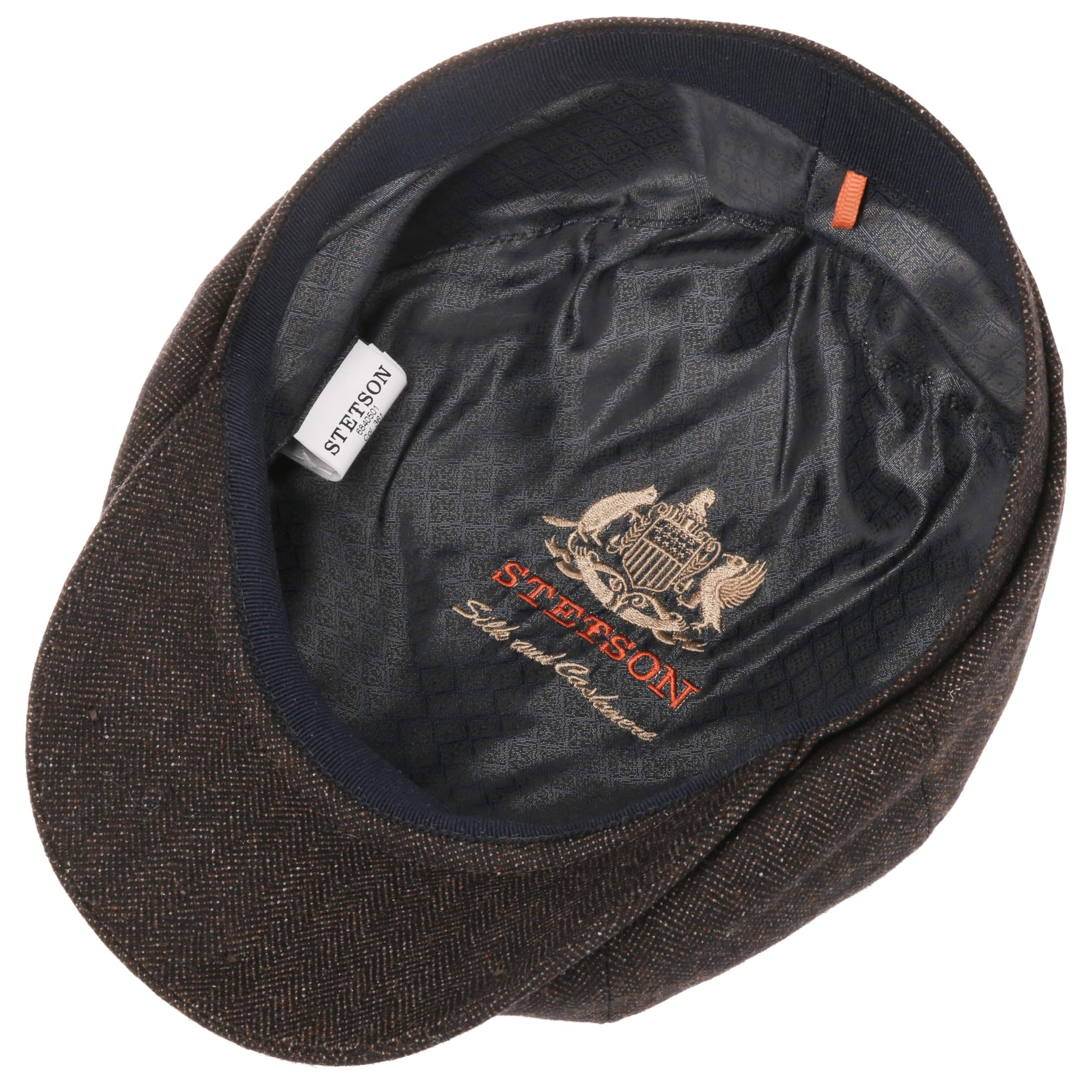 Hatteras Cashmere Silk Flat Cap by Stetson - £169.00