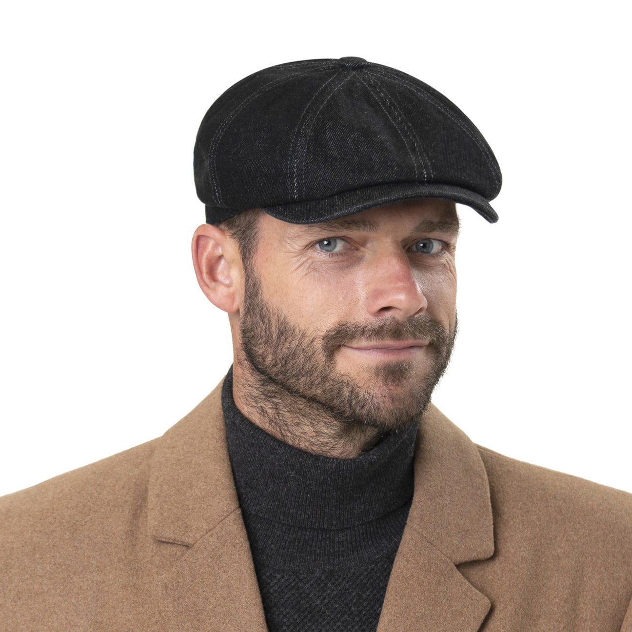 Denim newsboy best sale cap mens