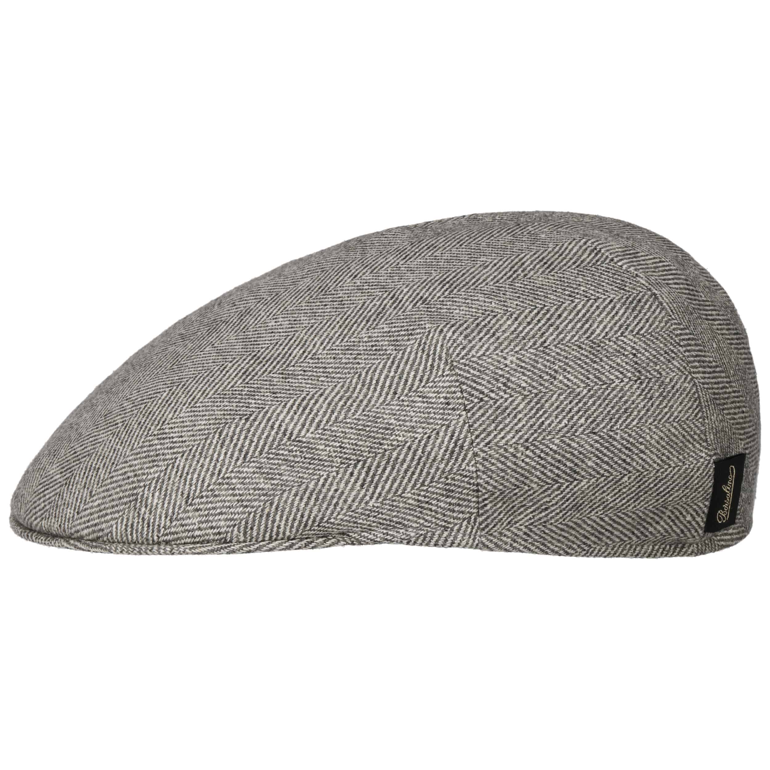 Herringbone Premium Flat Cap by Borsalino 148 95