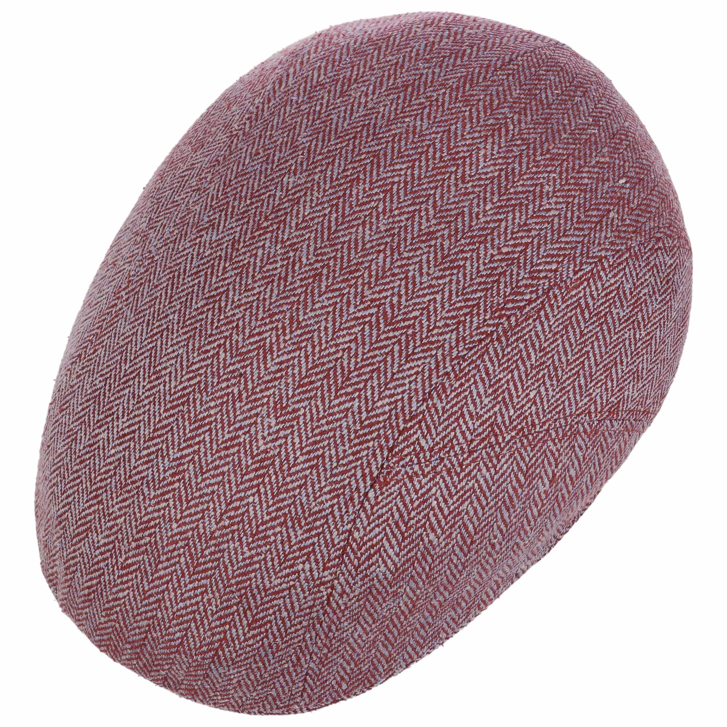 Stetson Texas Wool Herringbone Pet Heren - wintercap met klep wollen cap voering voor Herfst/Winter - XXL (62-63 cm) blauw-beige