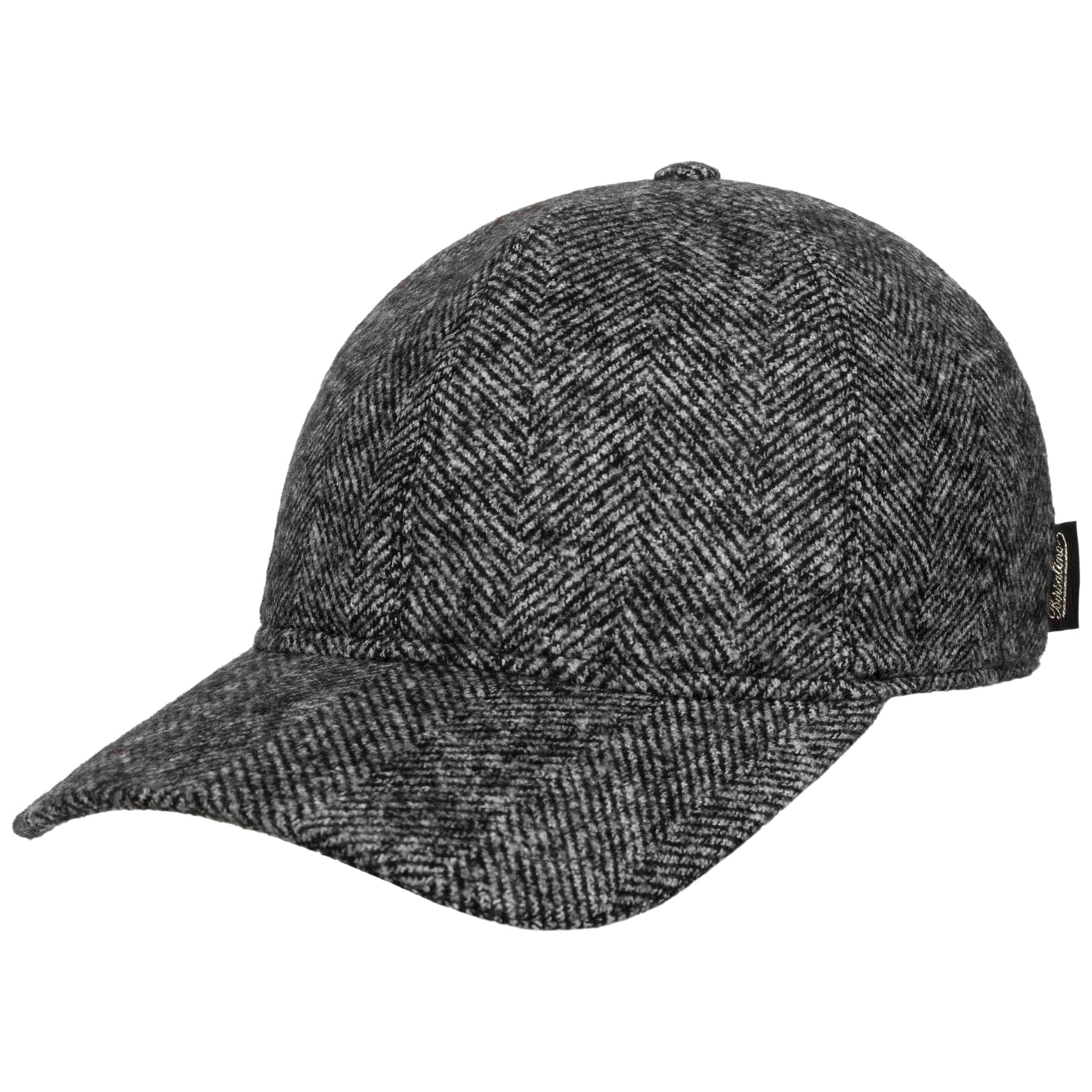 帽子 CPH 510WH WOOL HERRINGBONE CASQUETTE Herringbone Wool Mix Cap by Borsalino - £160.95