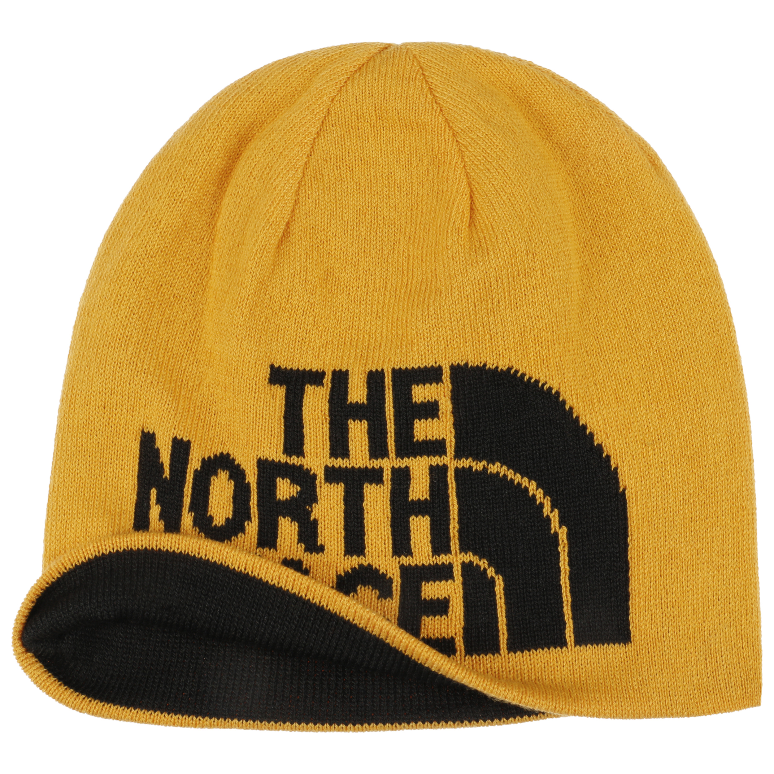 north face yellow beanie