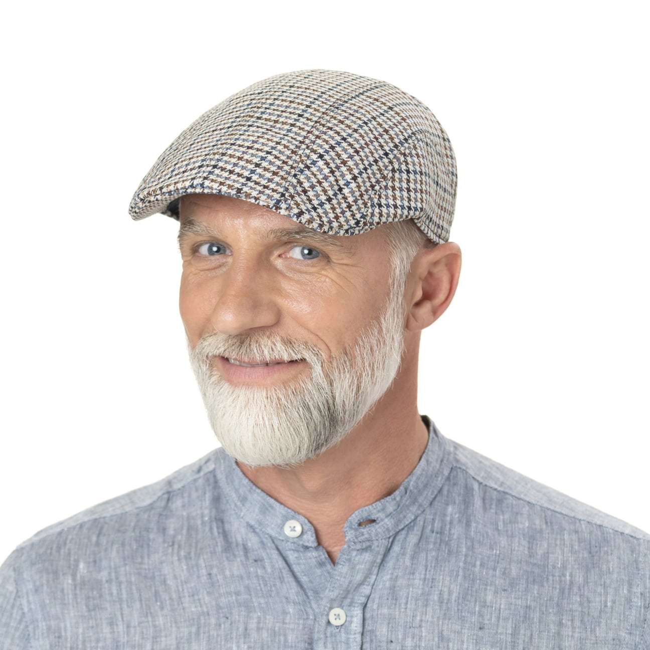 Houndstooth Wool Flat Cap by Stetson £129.00