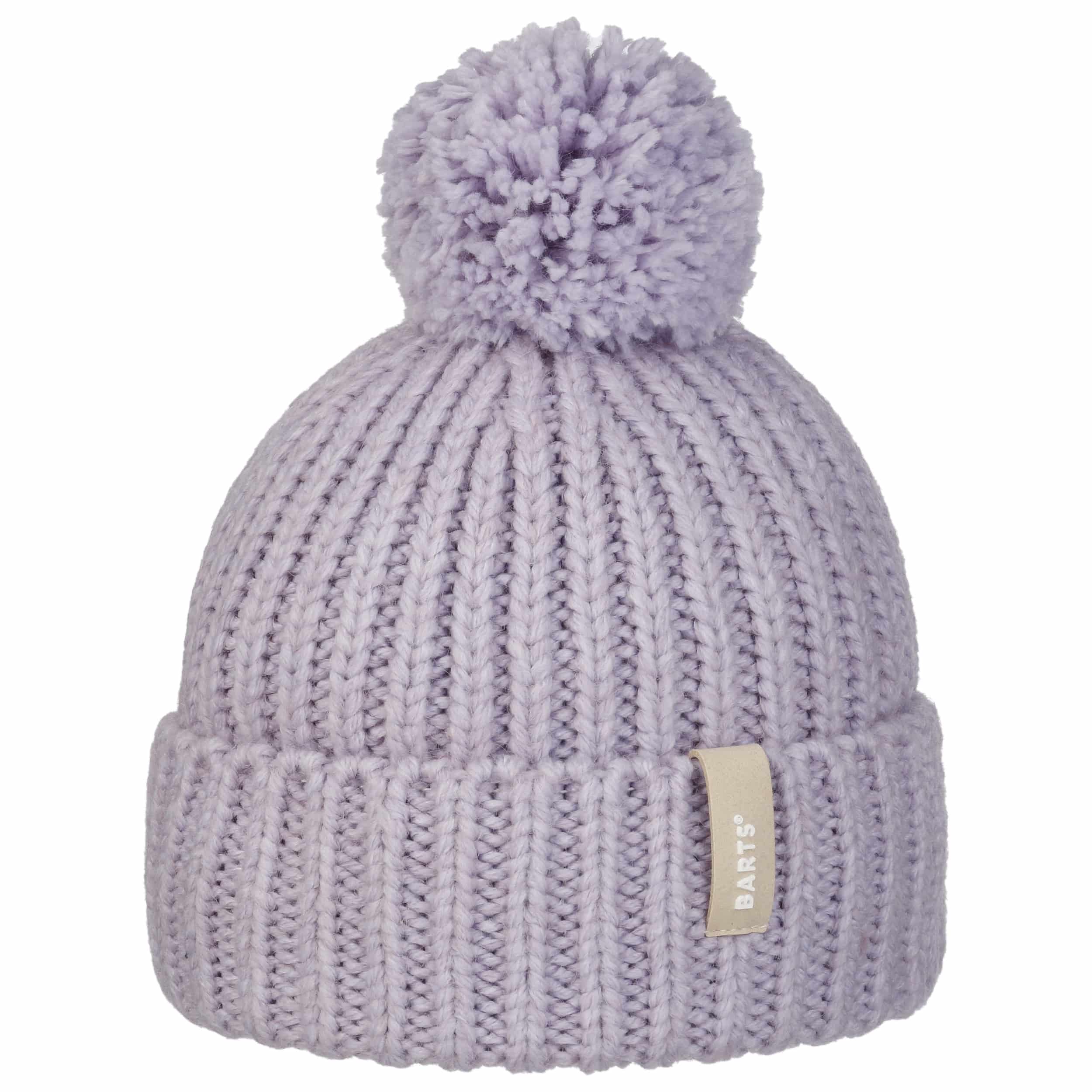 帽子・その他 Logo Pompon Beanie in Purple and White KNK3720OSPRP_8ba384ec-634b-