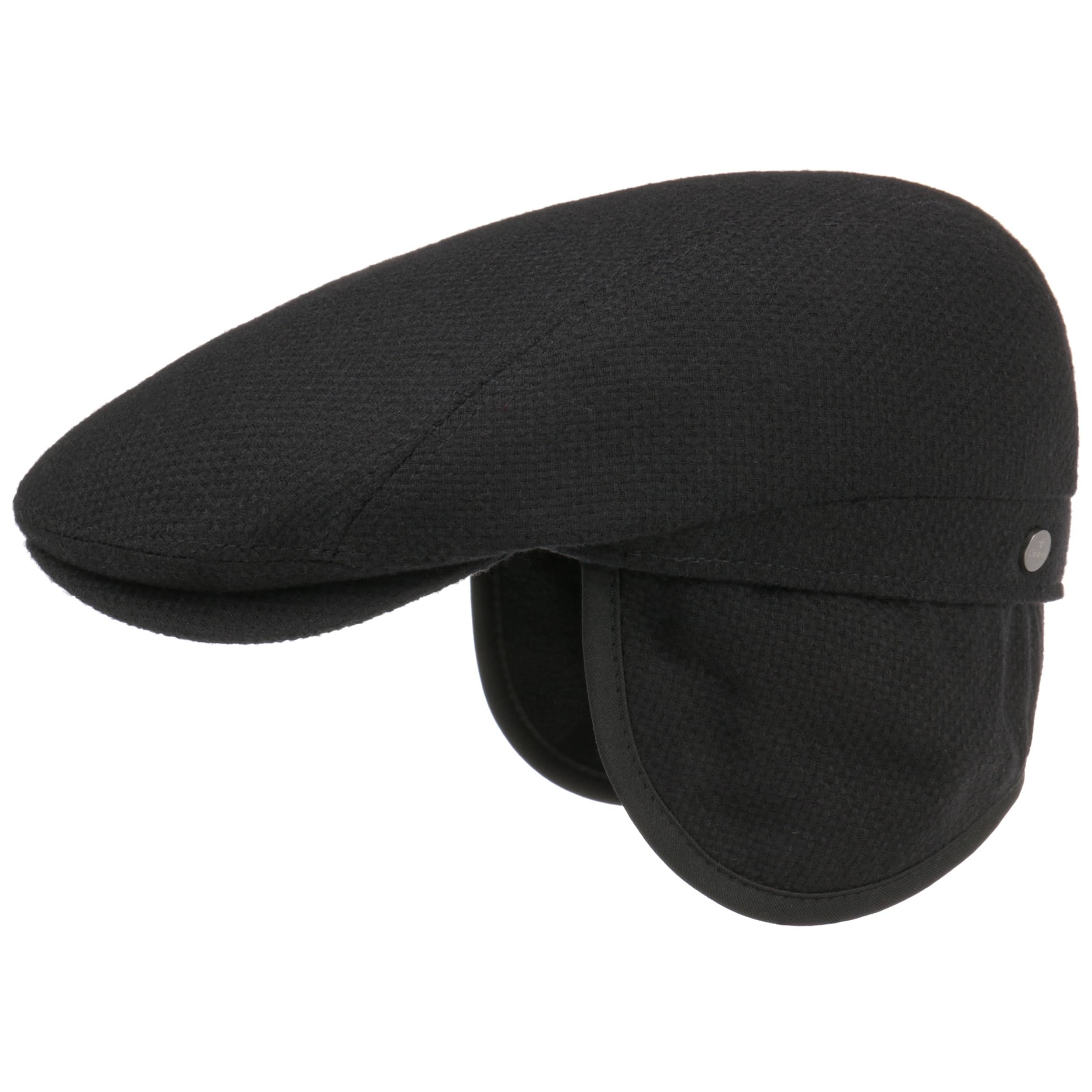John Wool Flat Cap with Ear Flaps by Lierys £60.95
