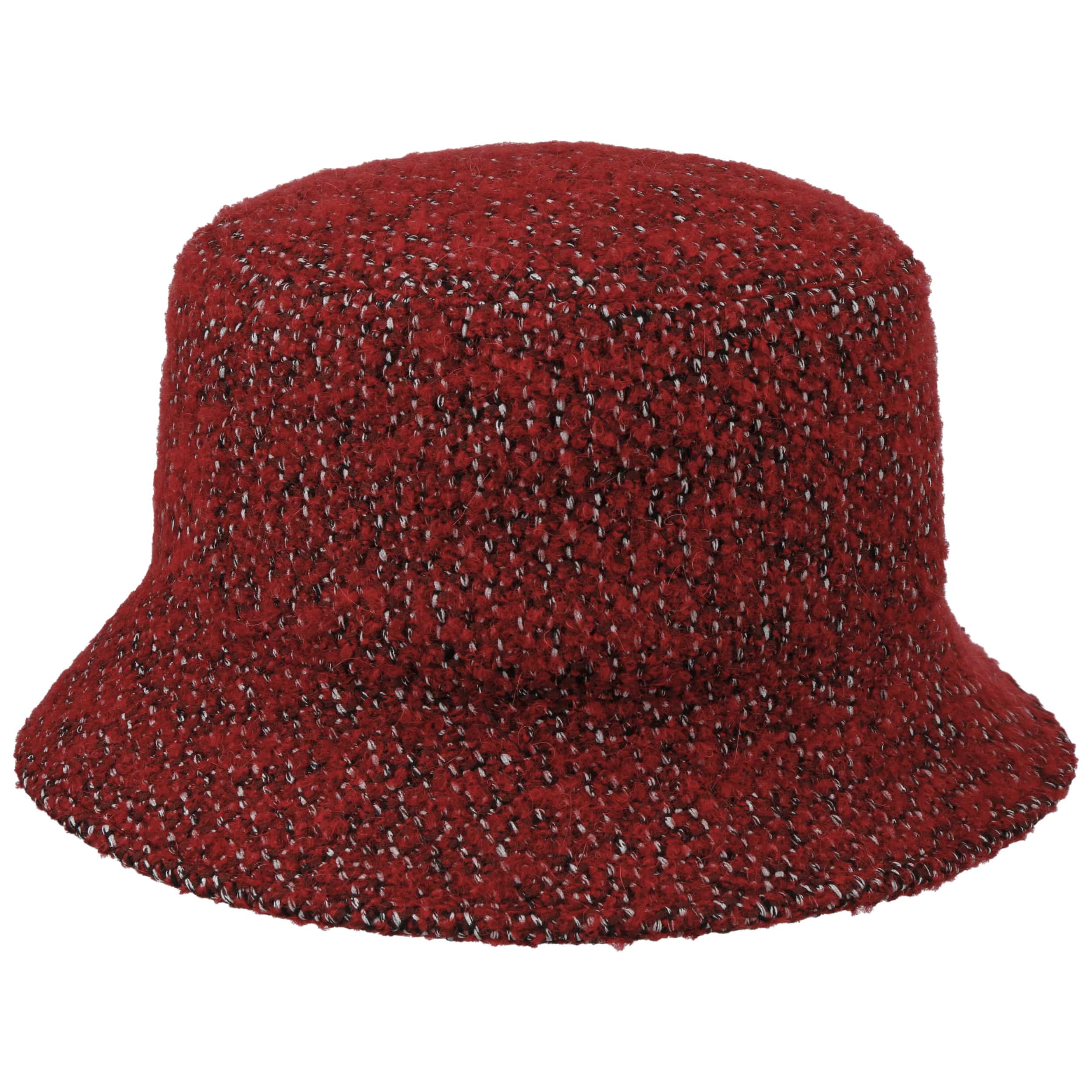 Julie Bouclé Women ́s Bucket Hat by Mayser - Dark Red - Damen - Size: One Size