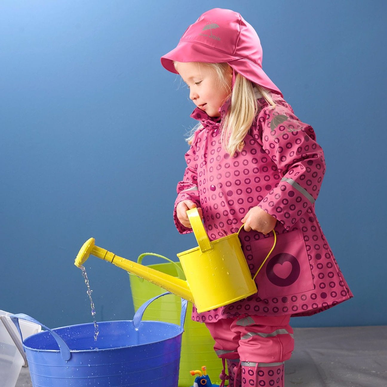 Kids yellow cheap rain hat