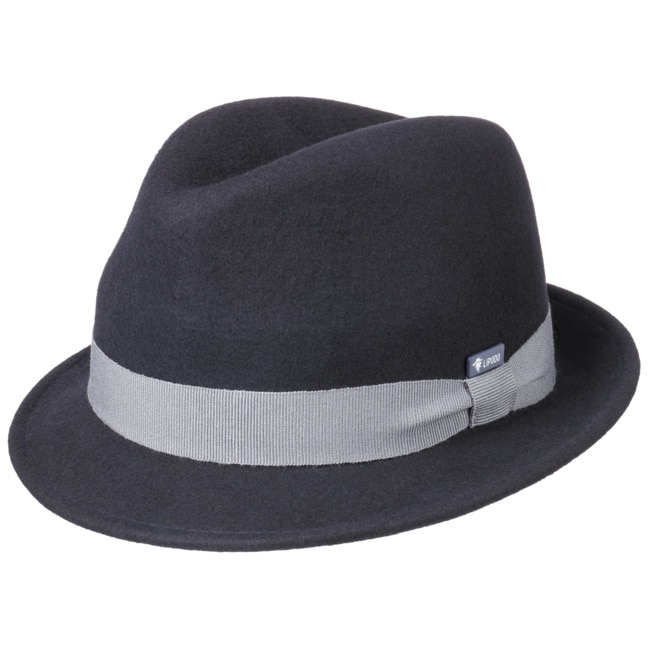 childrens black trilby hat