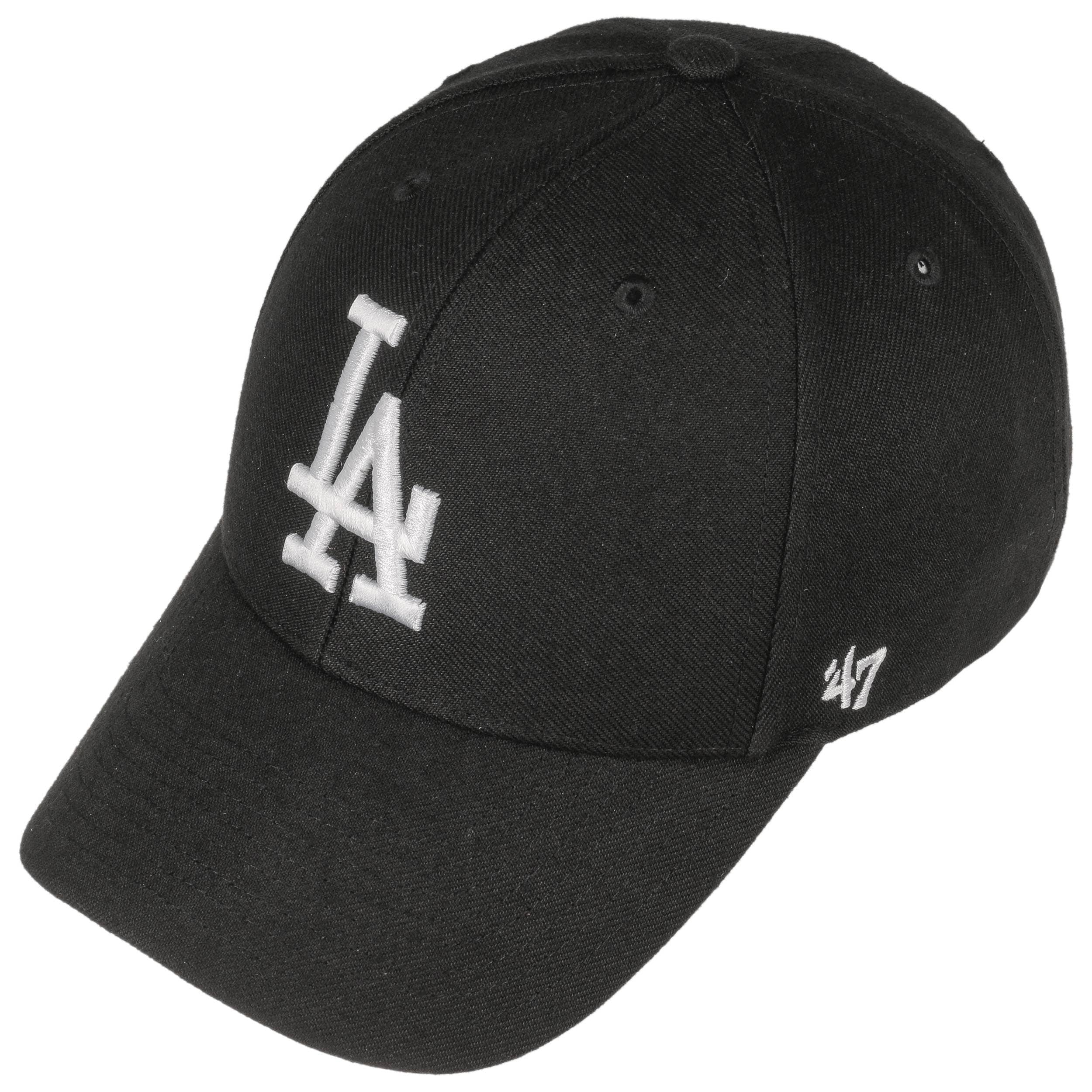 47 Brand Strapback Cap Clean UP LA Dodgers Black Washed 