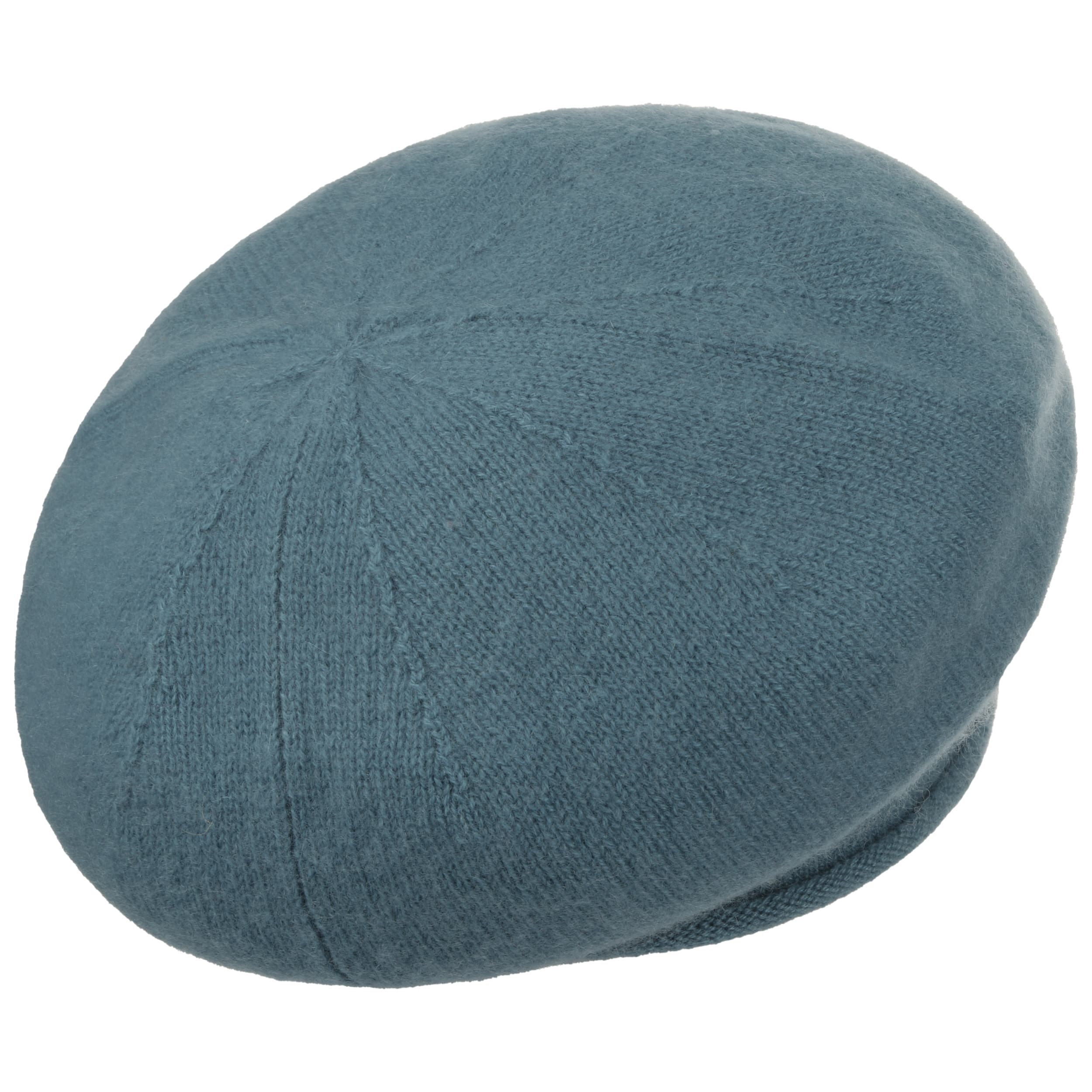 CASHMERE BERET Tam navy retailer cashmere mohair silk