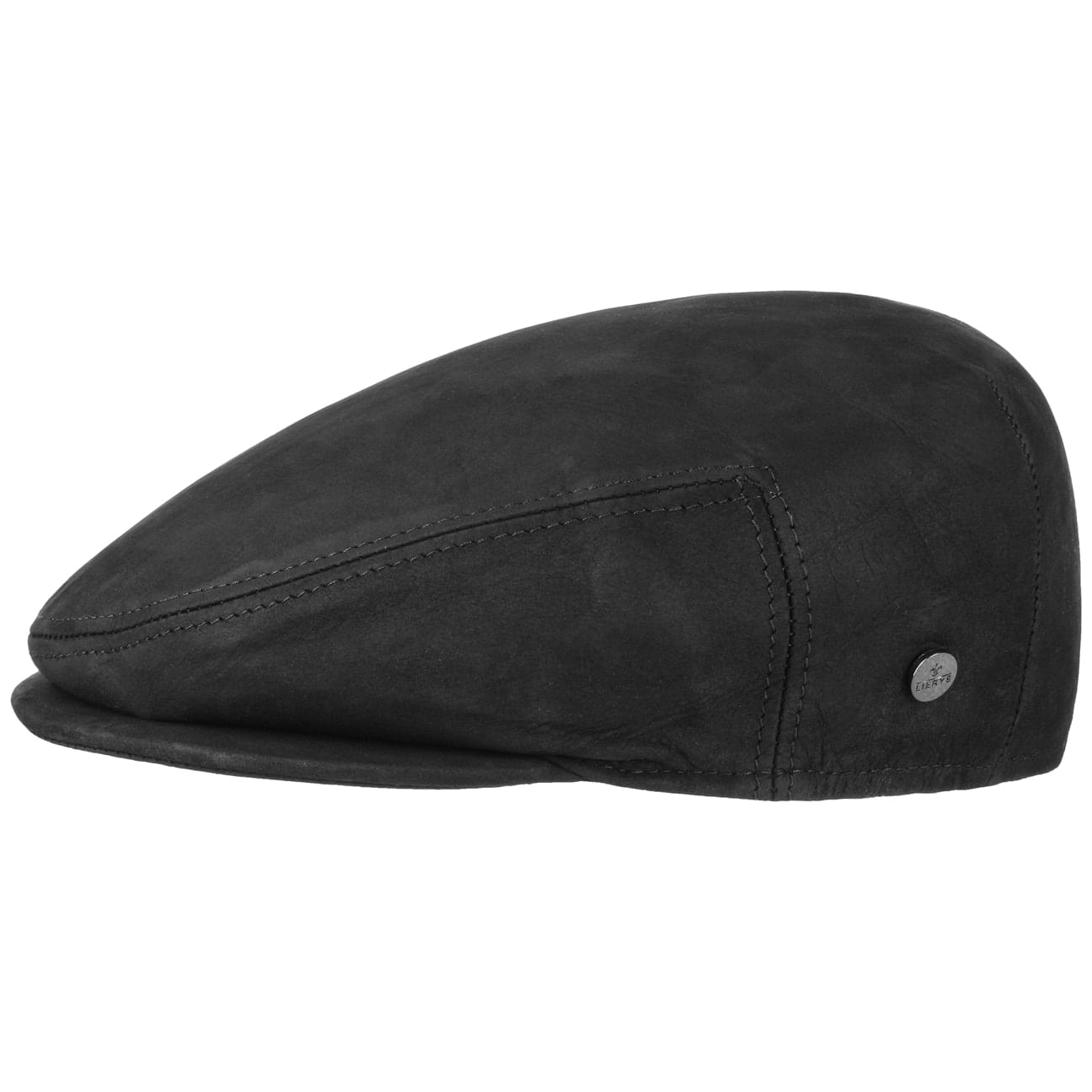 Leather Flat Cap by Lierys