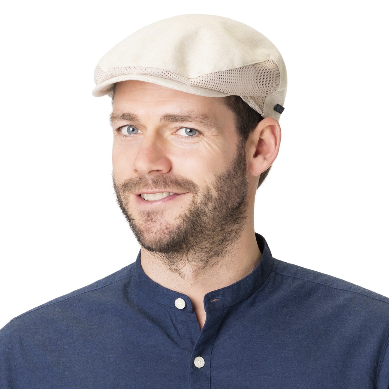 Flat Cap Caps For Bald Guys Linen Flat Cap With Mesh By Lipodo
