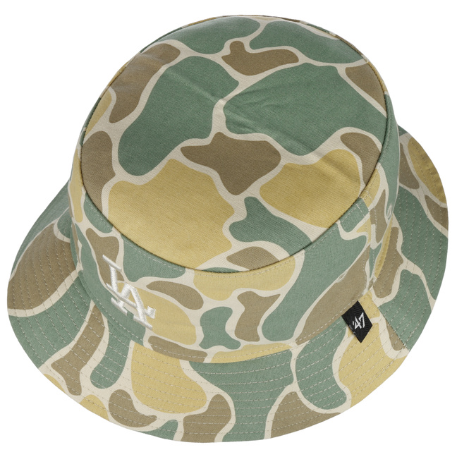 MLB Dodgers Duck Camo Bucket Hat by 47 Brand