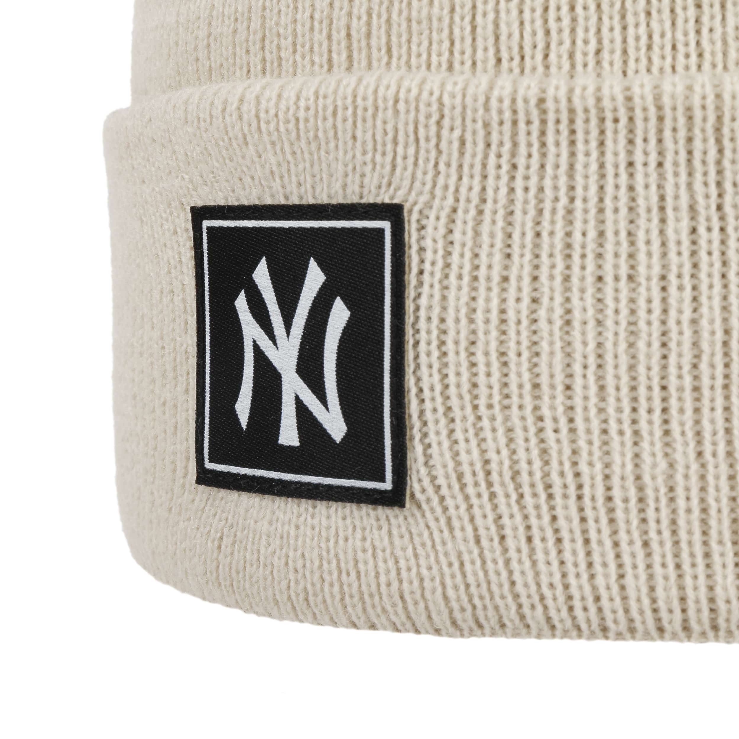 Official New Era Essential New York Yankees Black Womens Cuff Knit Beanie