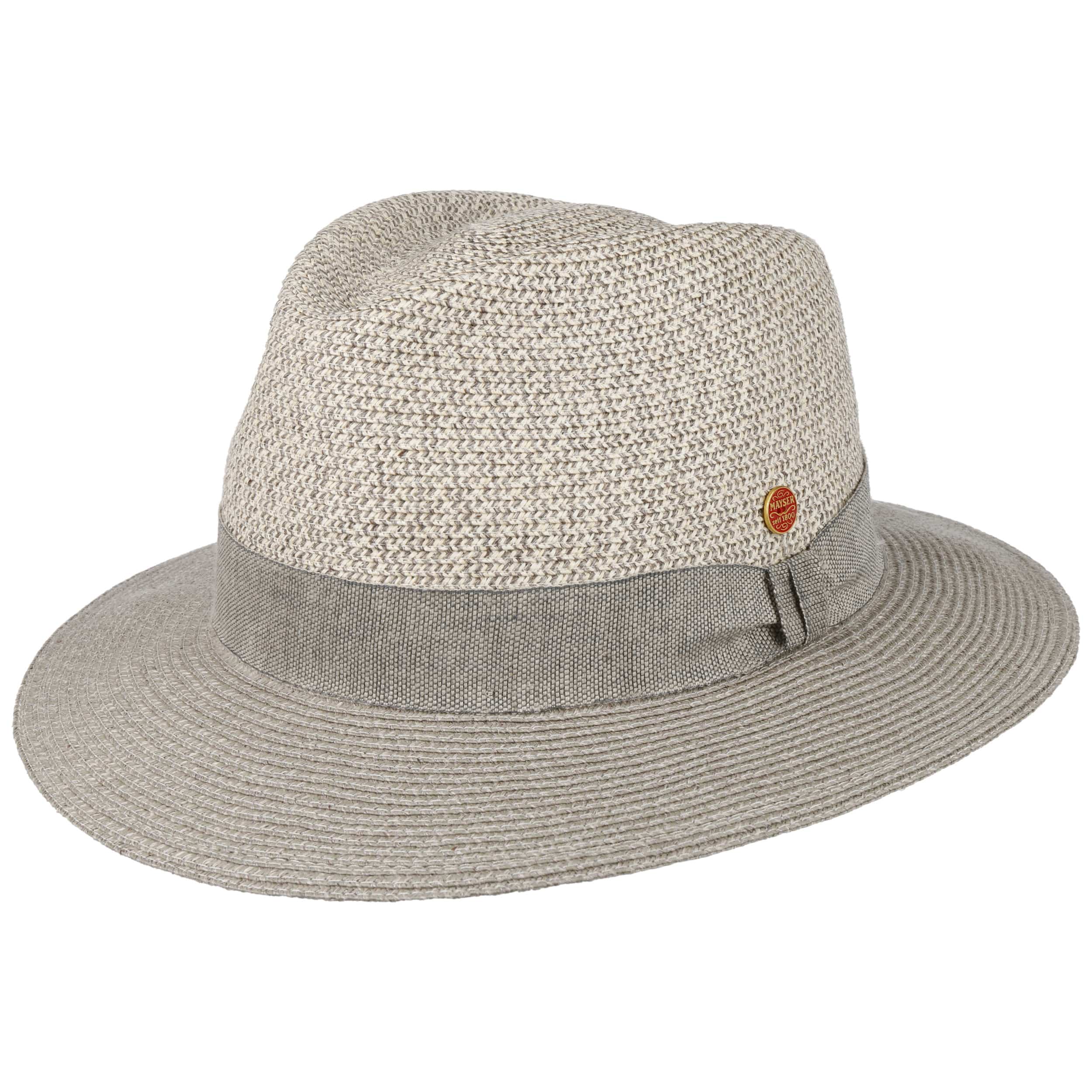 Flat Brim Mixed store Linen Fedora