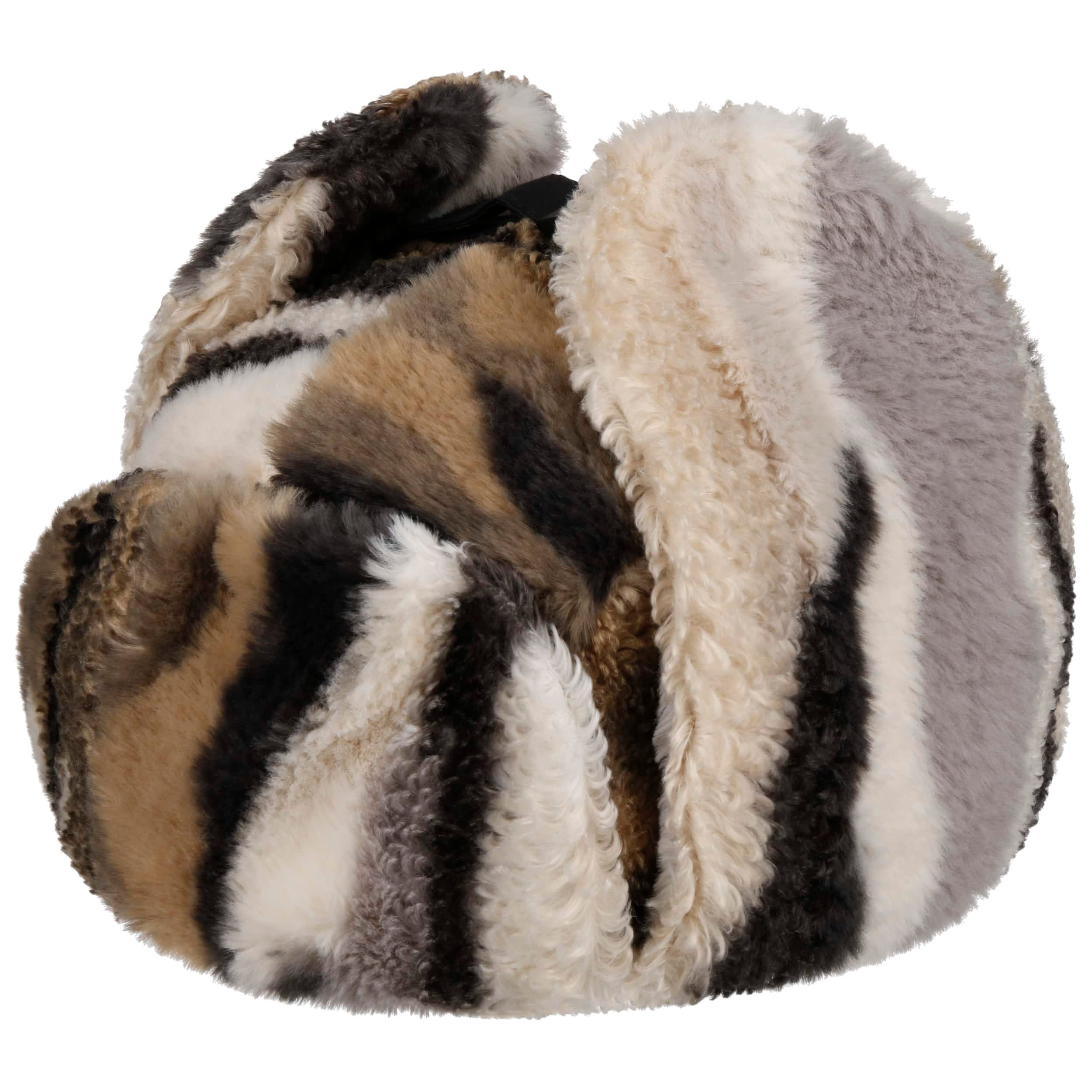 Multucolour Multicolour Teddy Fur Aviator Hat by Seeberger - £51.95