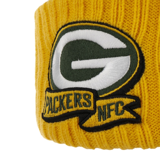 New Era NFL Green Bay Packers Beanie On Field 2015 Green Yellow