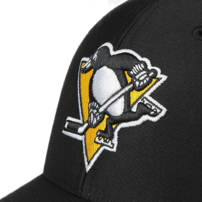 '47 Forty Seven Brand Pittsburgh Penguins Grey MVP Curved Visor Velcroback cap 