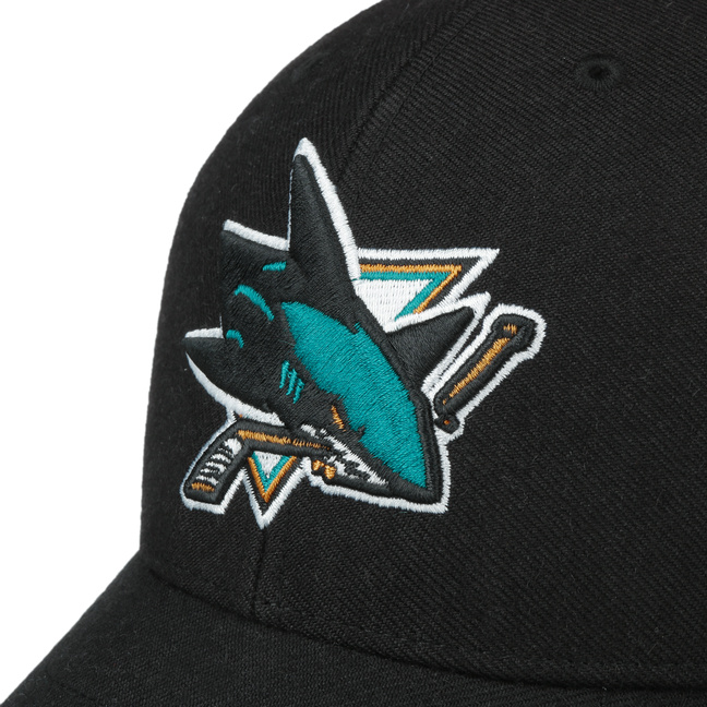 47 Brand NHL San Jose Sharks Twill Wordmark Snapback Cap