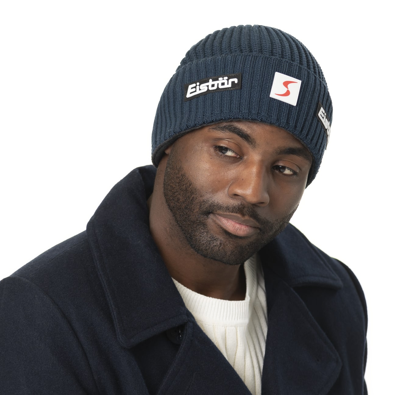 Nordic Skipool Beanie Hat with Cuff by Eisbär -- decoding=