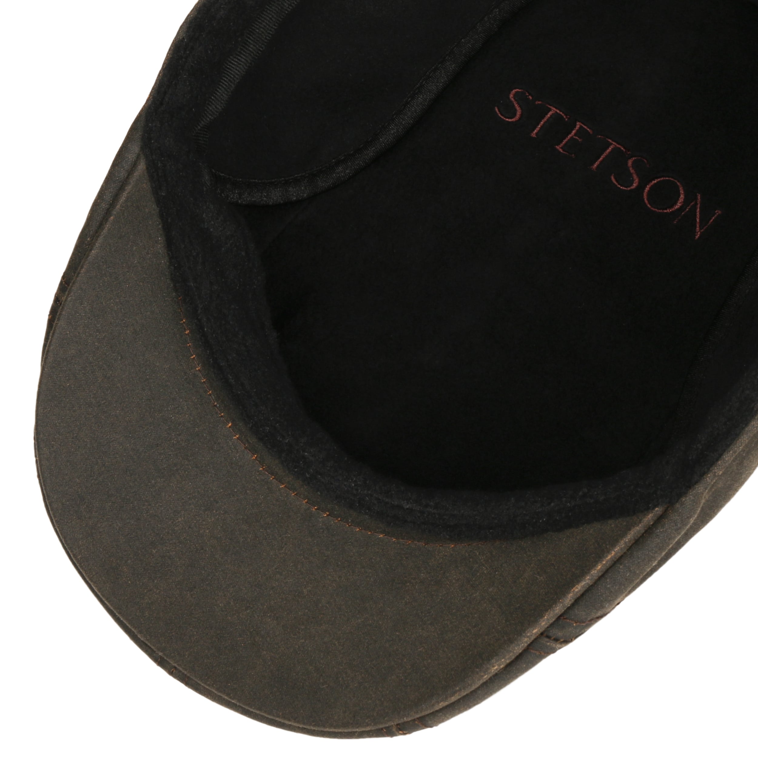 Old Cotton Flat Cap with Ear Flaps by Stetson £99.00