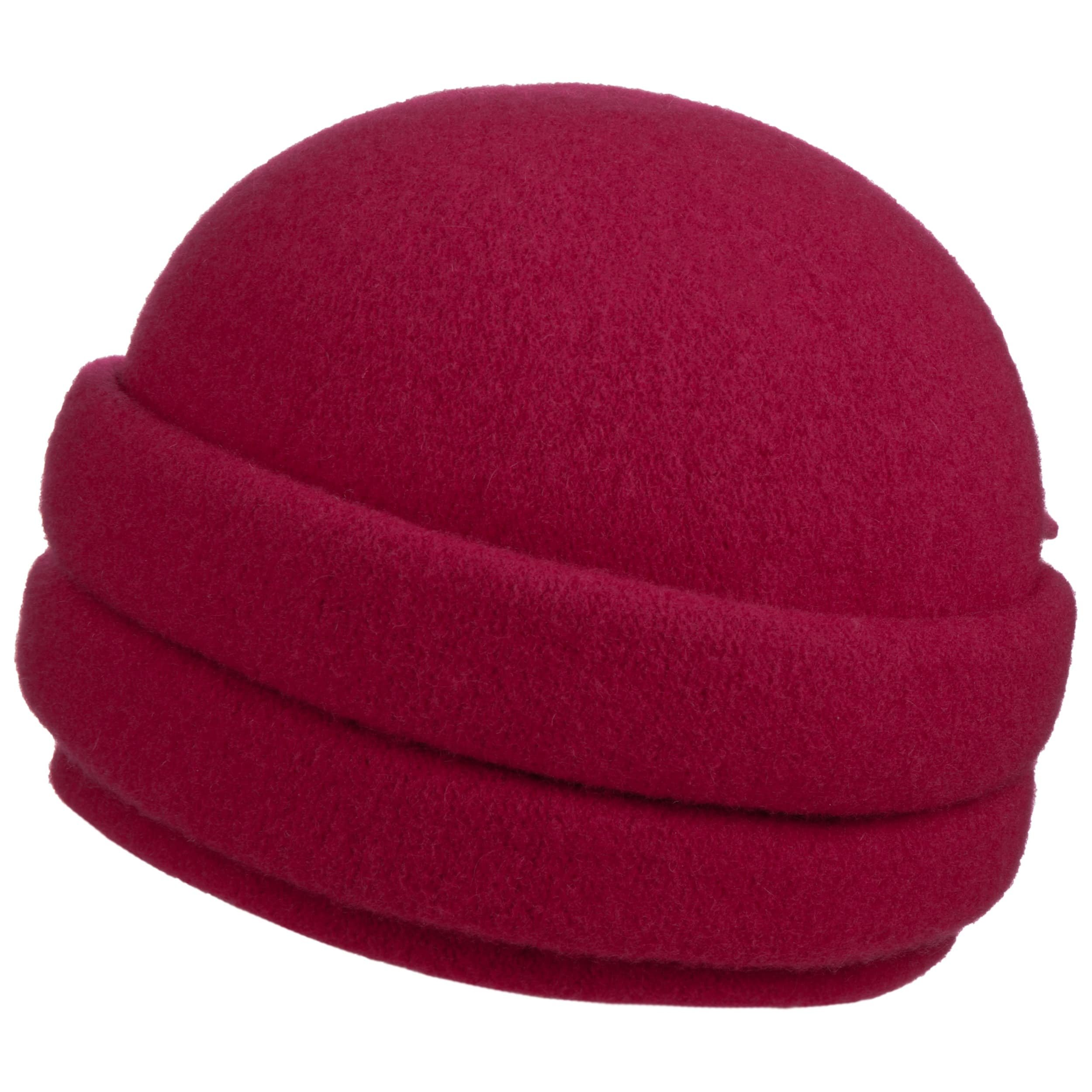 Lierys Dark Orbita Milled Wool Hat Red, One Size, Women Wool Beanie Women ́s Winter