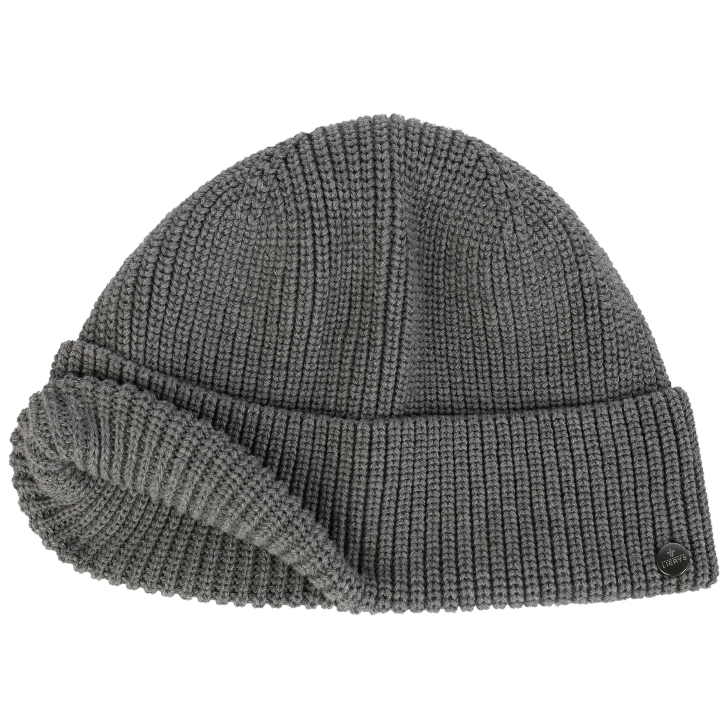 帽子 PROFESSIONAL KNIT CAP (GRAY) The Ennoy Organic Cotton GOTS Short Beanie Hat by Lierys - £37.95