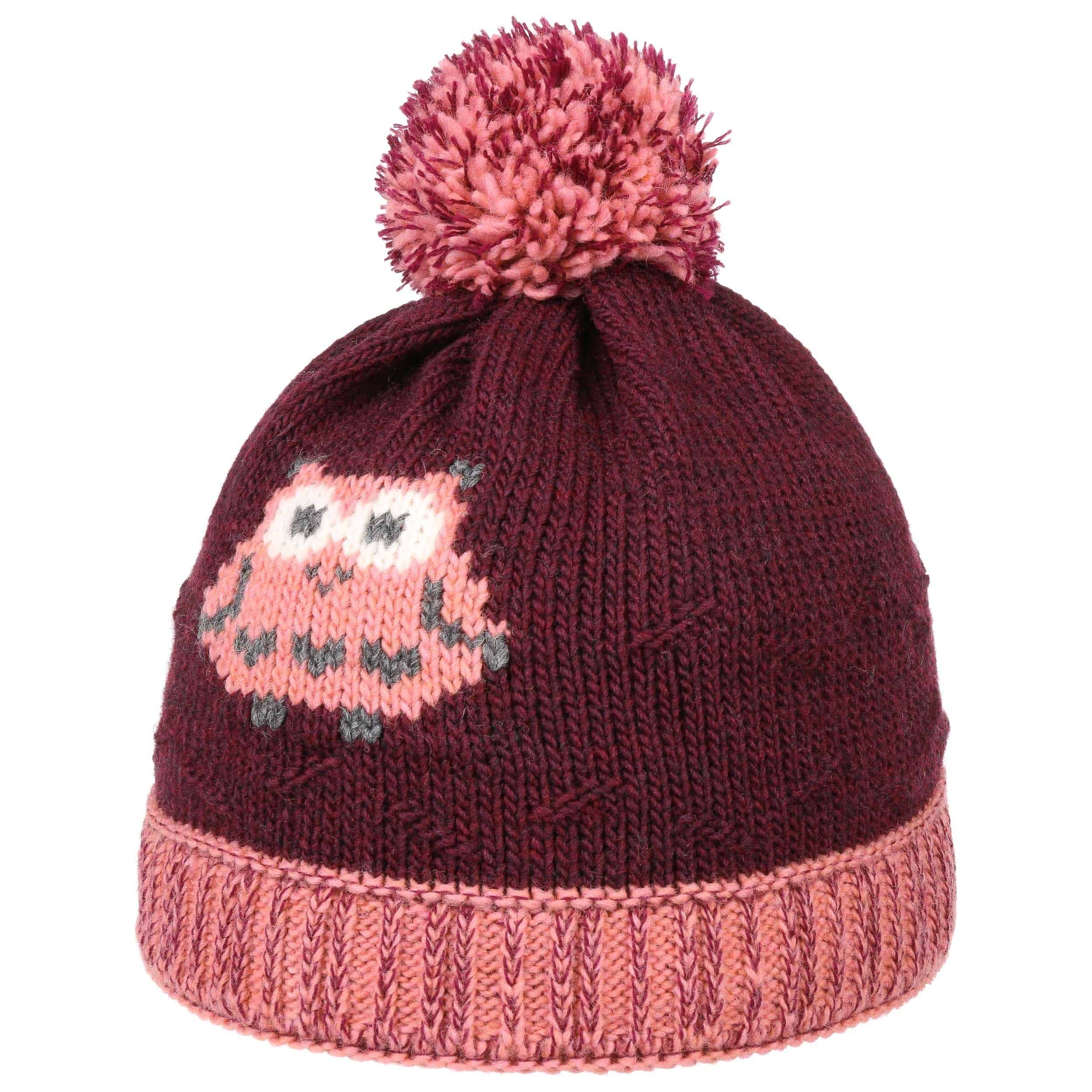 Bonnet Fille Tresse Hibou Rose Company Kids - Bonnet Hiver Doux Et Chaud En Acrylique