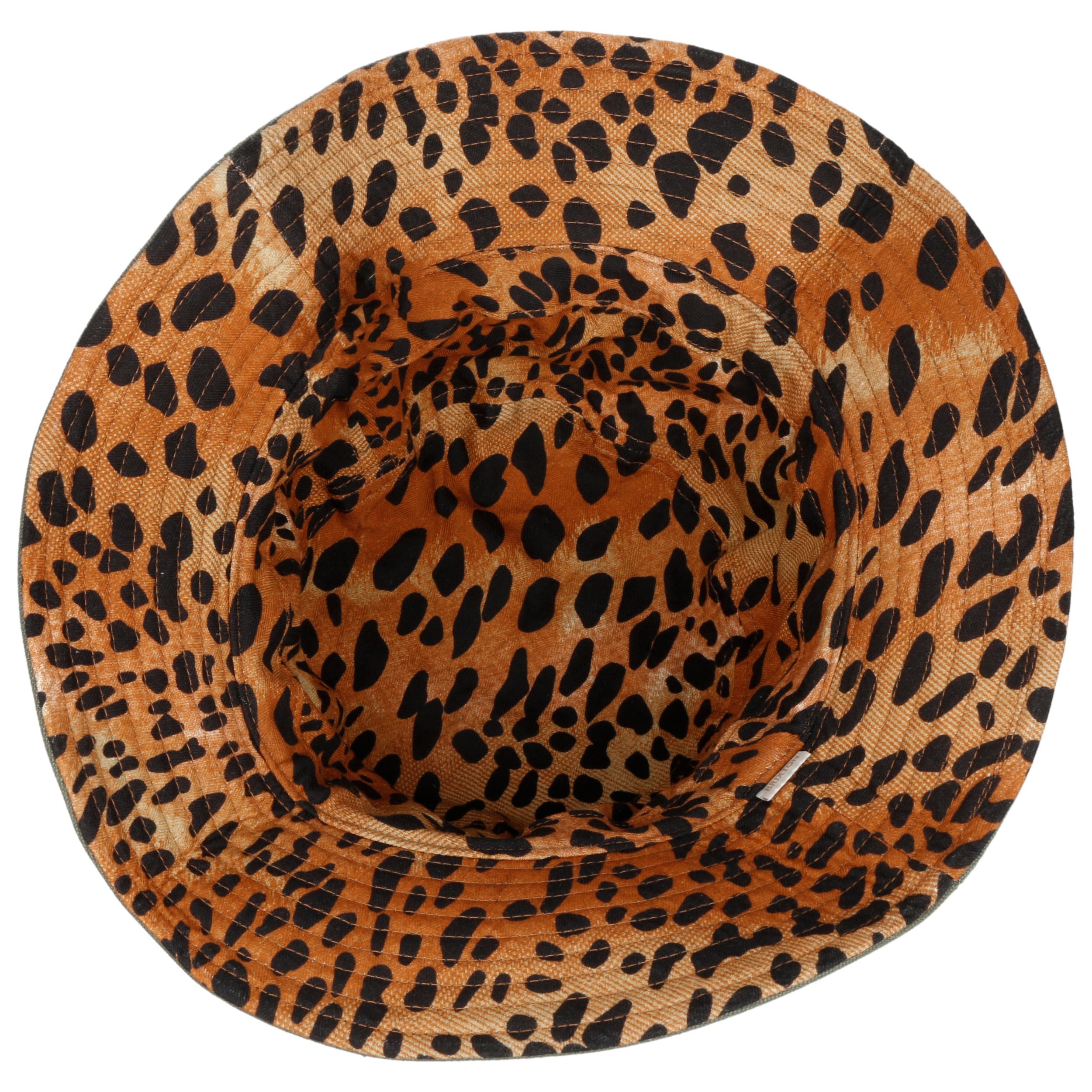 Brixton Petra Packable Bucket Hat (Military olive/leopard)