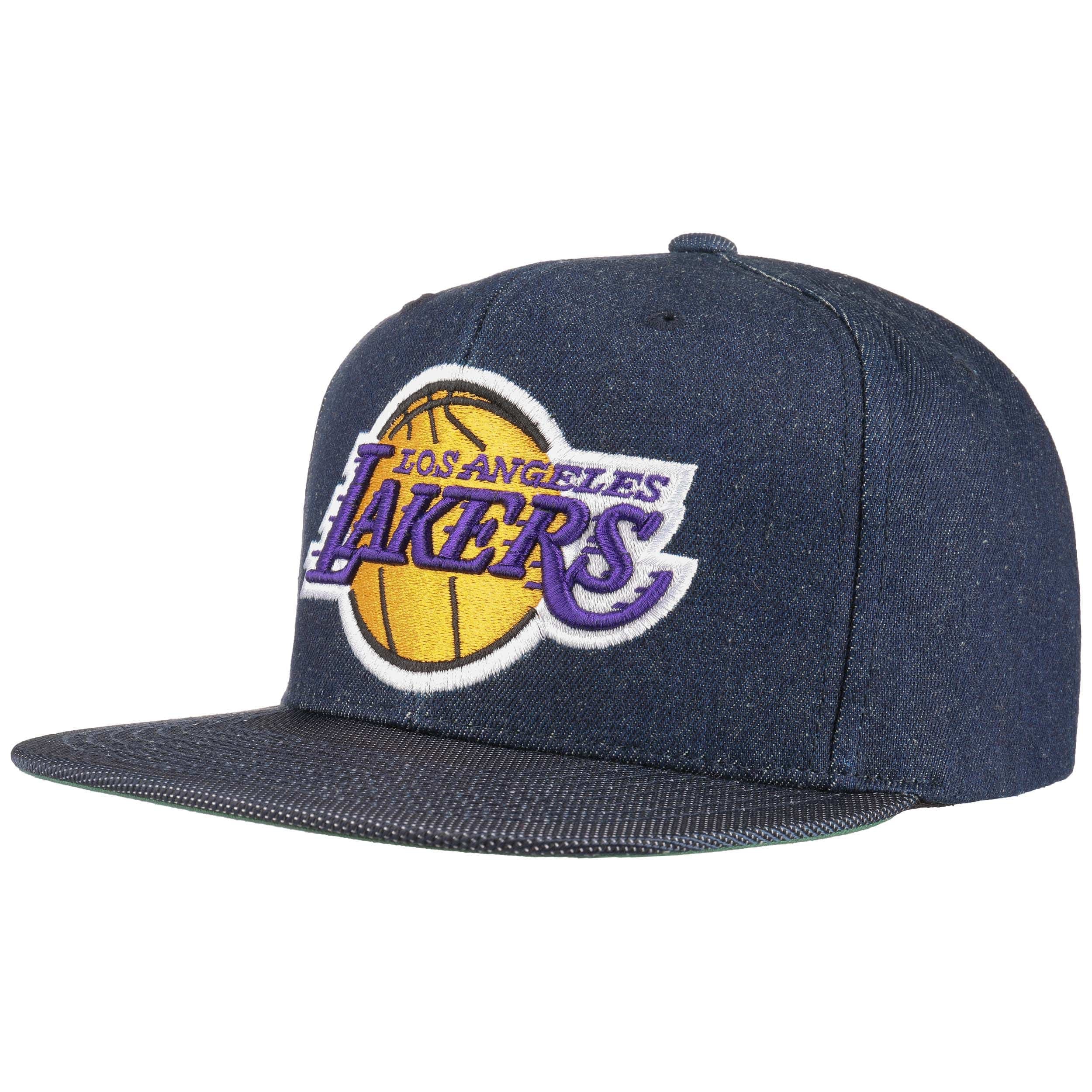 Raw Denim Lakers Cap by Mitchell & Ness - 26,95