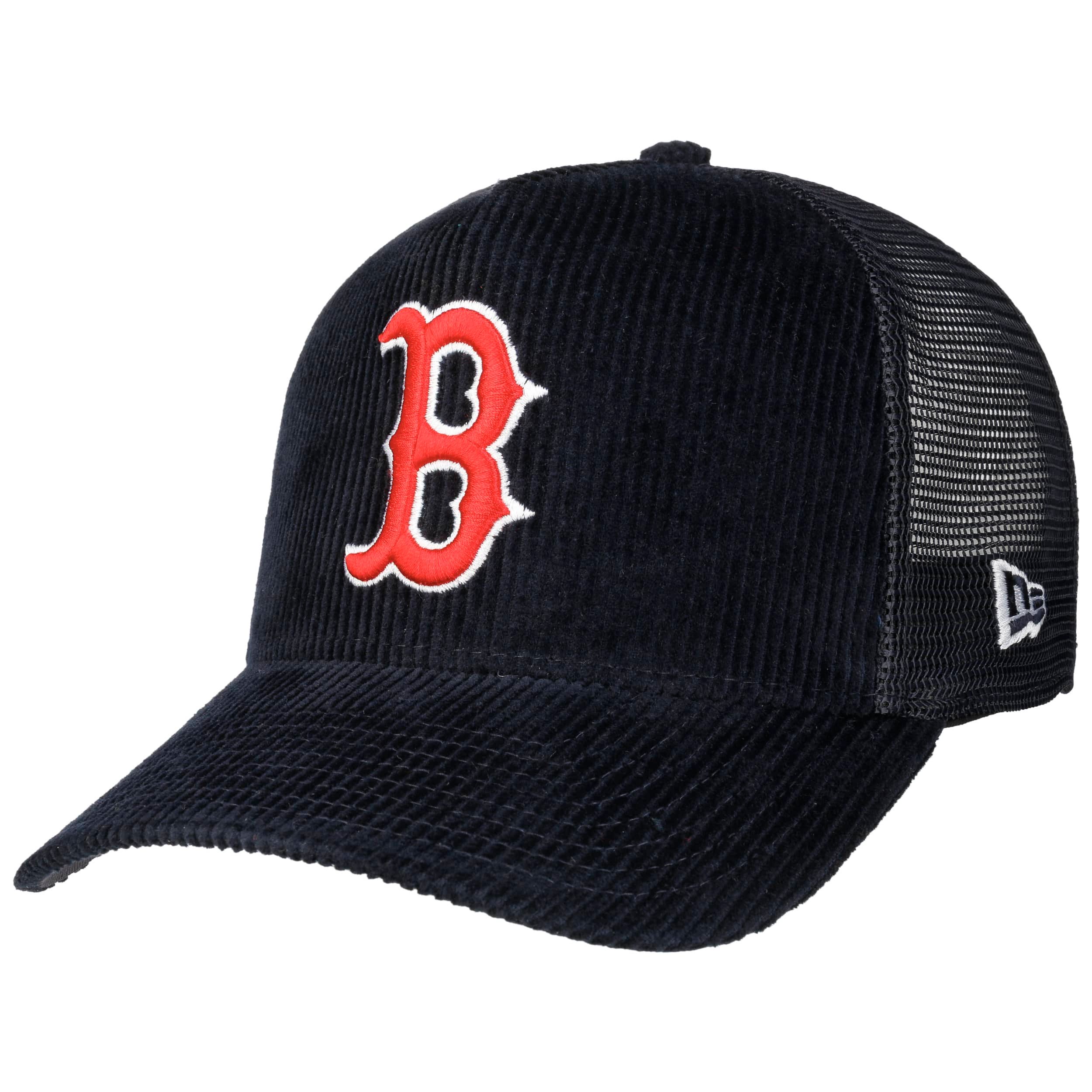 Red Codro Wool Cap Red Sox Cord Trucker Cap by New Era - £35.95