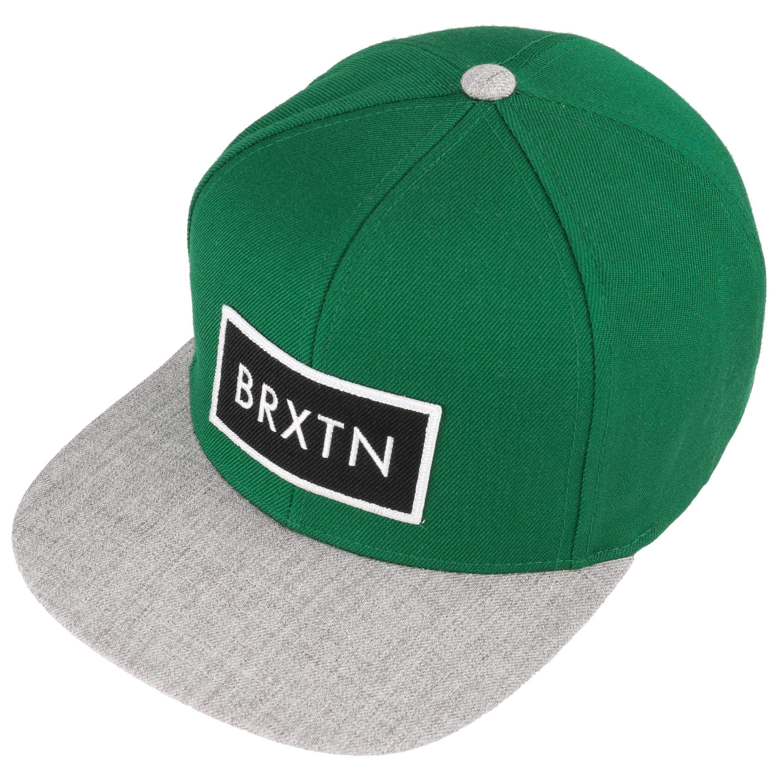 BRIXTON Rift Snap Back Berretto Grigio - 100% Cotone Con Visiera Dritta - 4